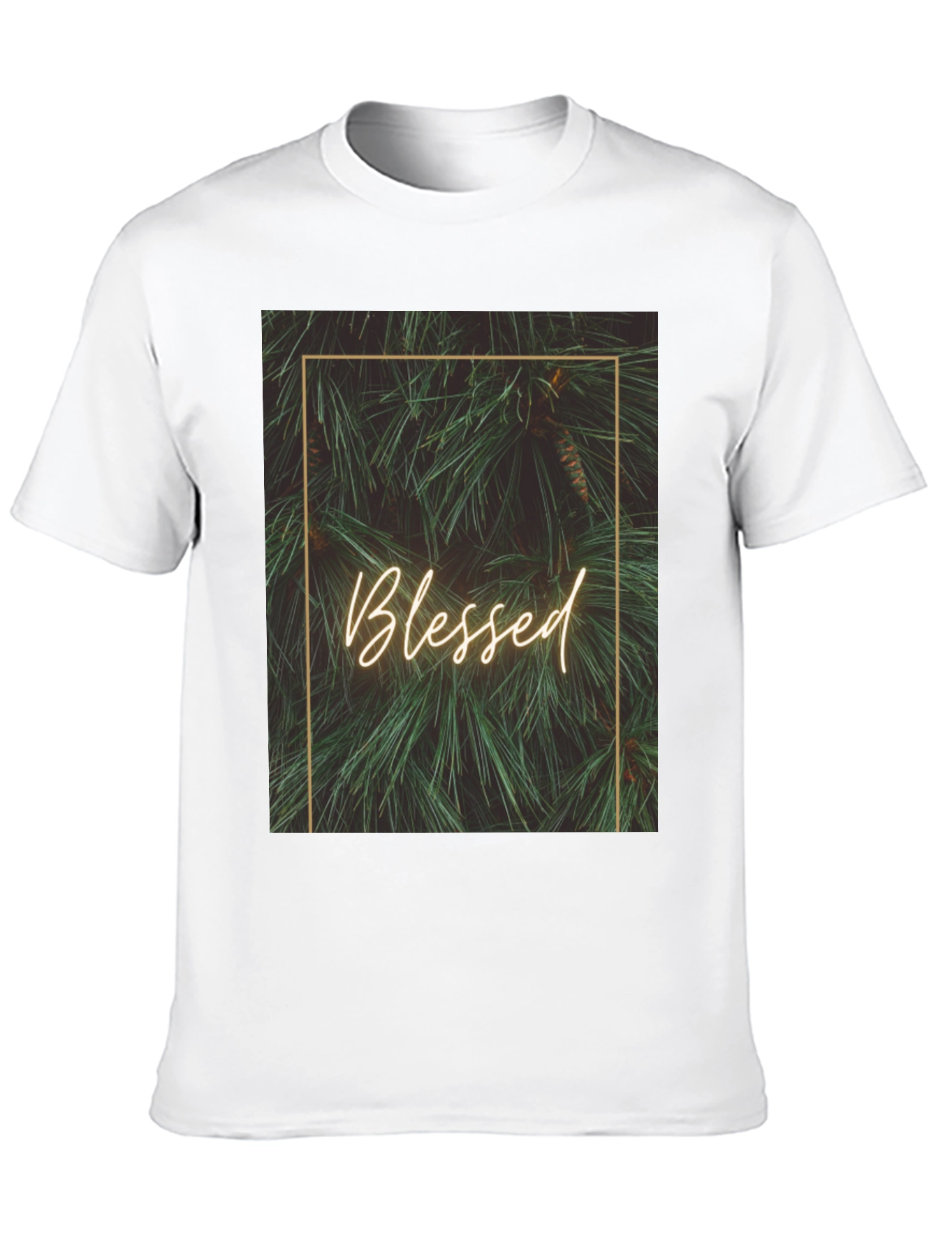 Blessed Pine Graphic Tee - Stylish Comfort
