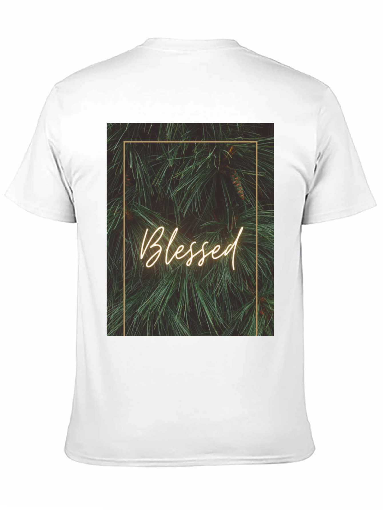 Blessed Pine Graphic Tee - Stylish Comfort