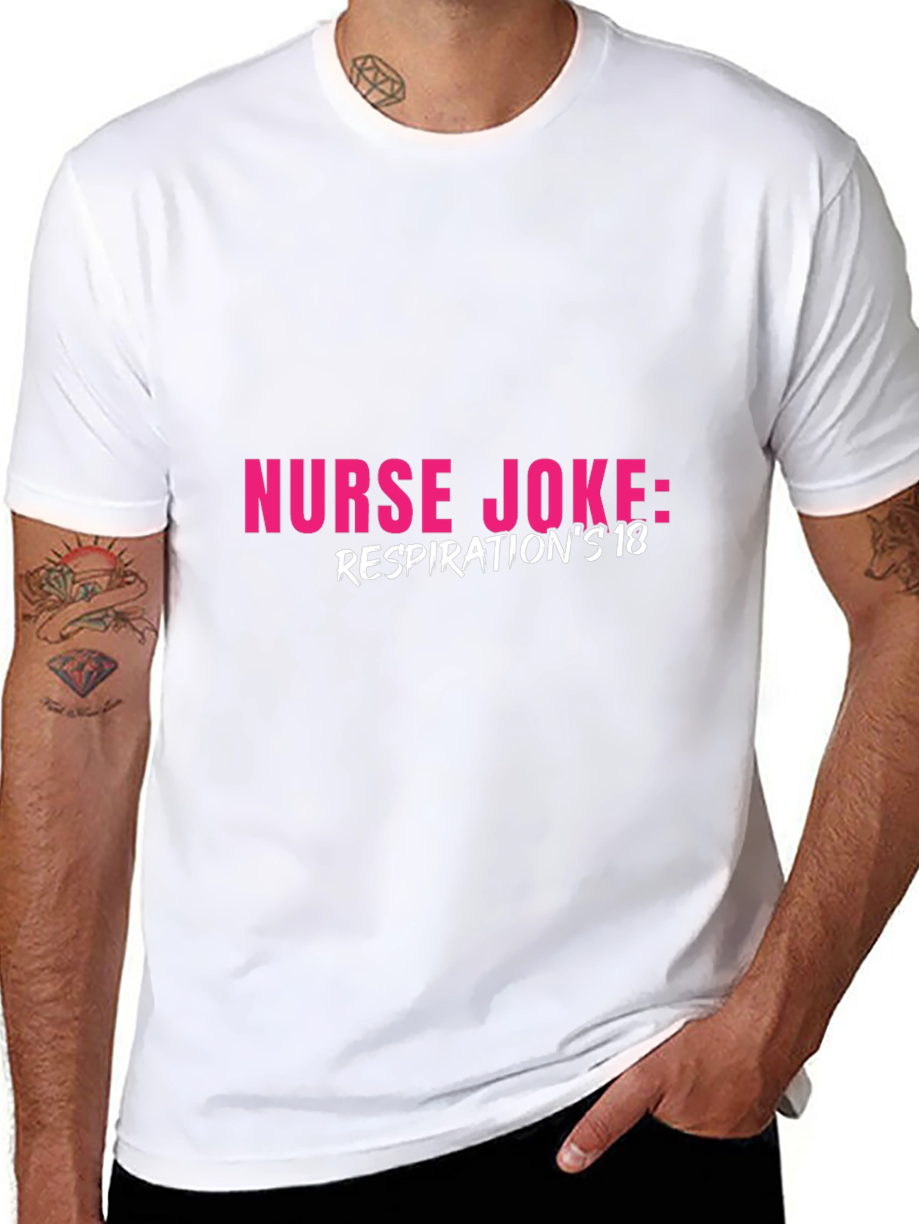 Nurse Joke T-Shirt - Respirations 18 Humor