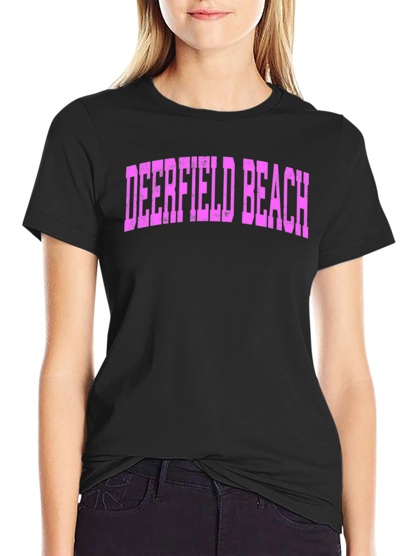 Deerfield Beach Black T-Shirt