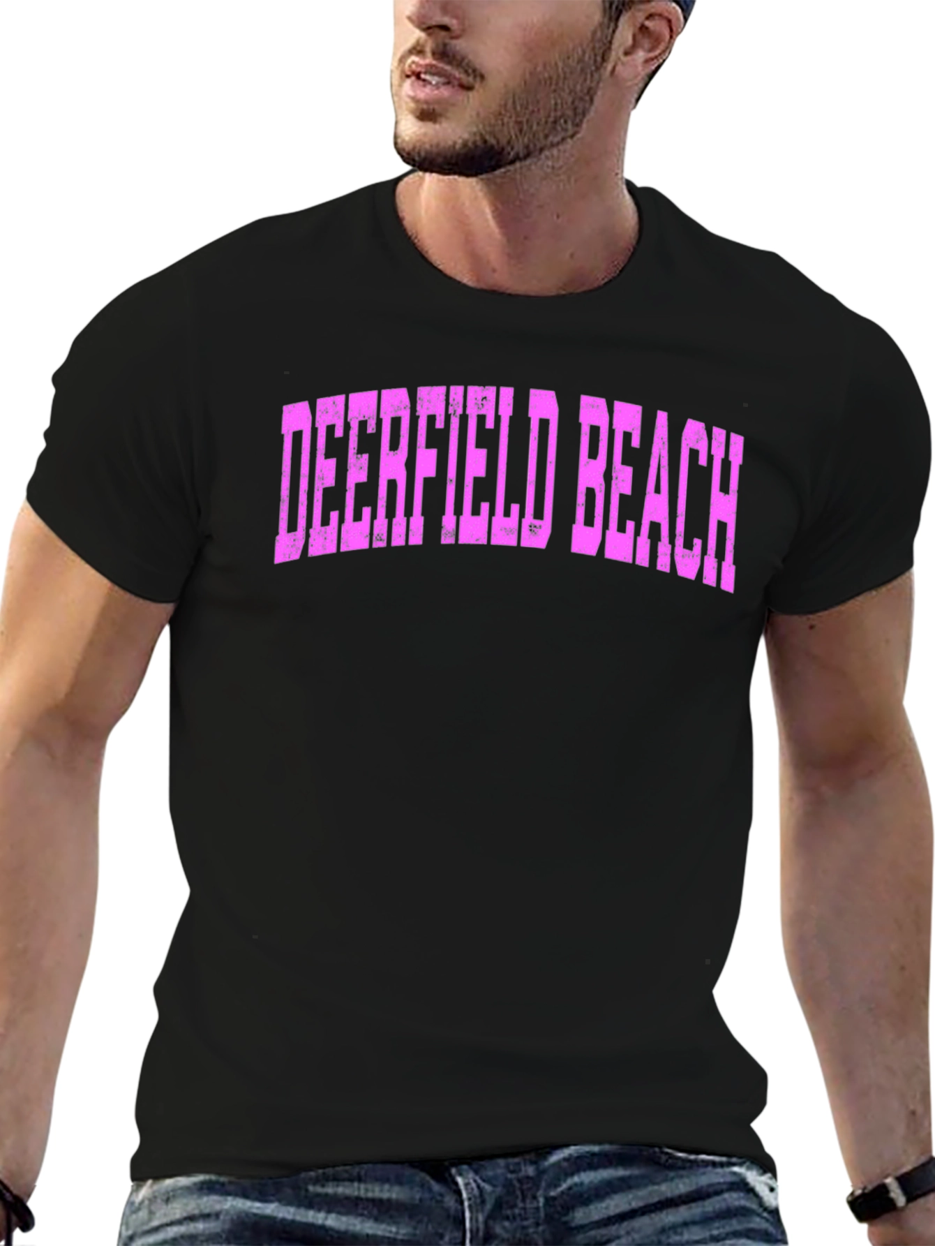 Deerfield Beach Black T-Shirt