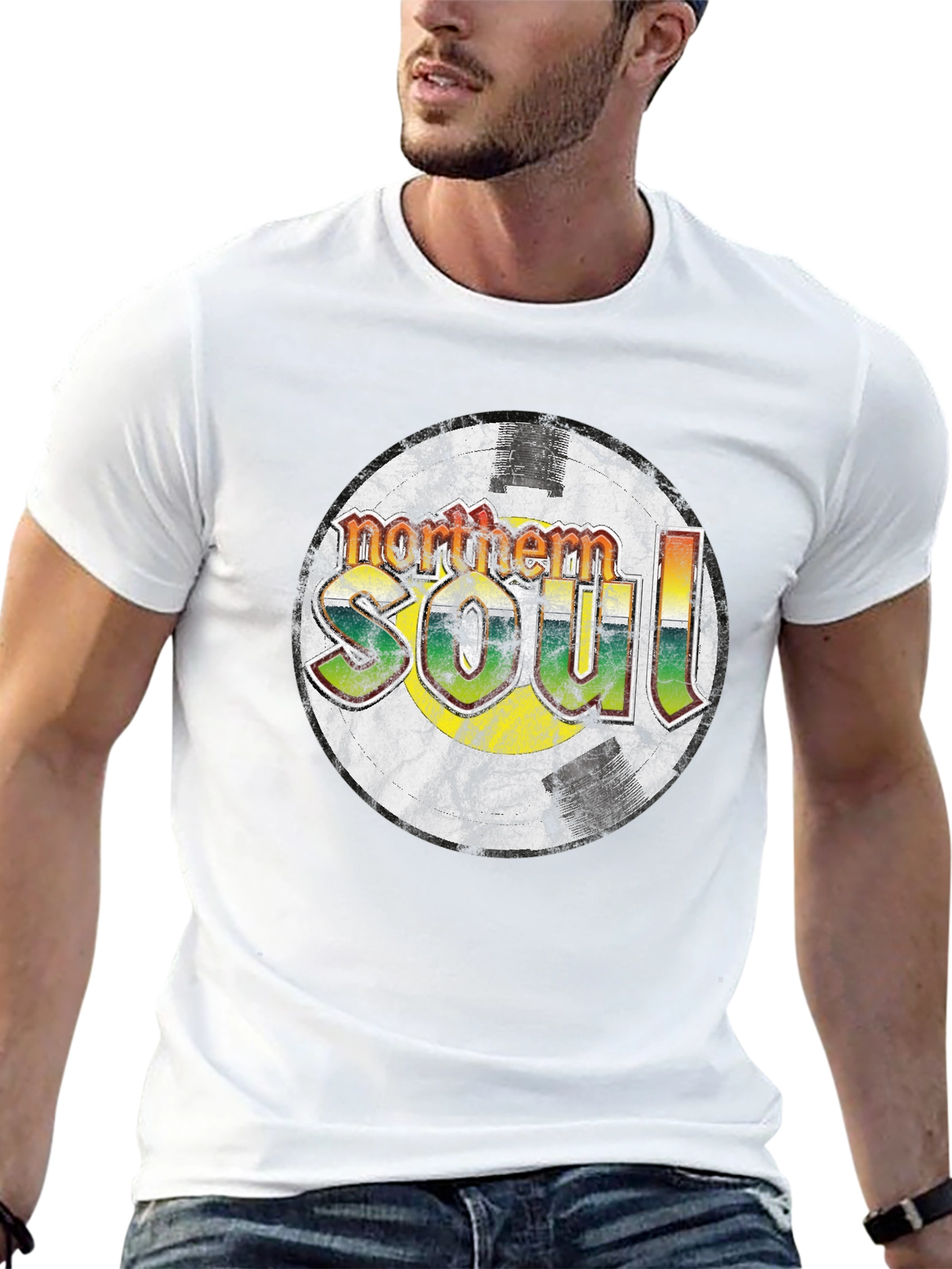 Northern Soul Graphic Tee - Black Cotton Blend