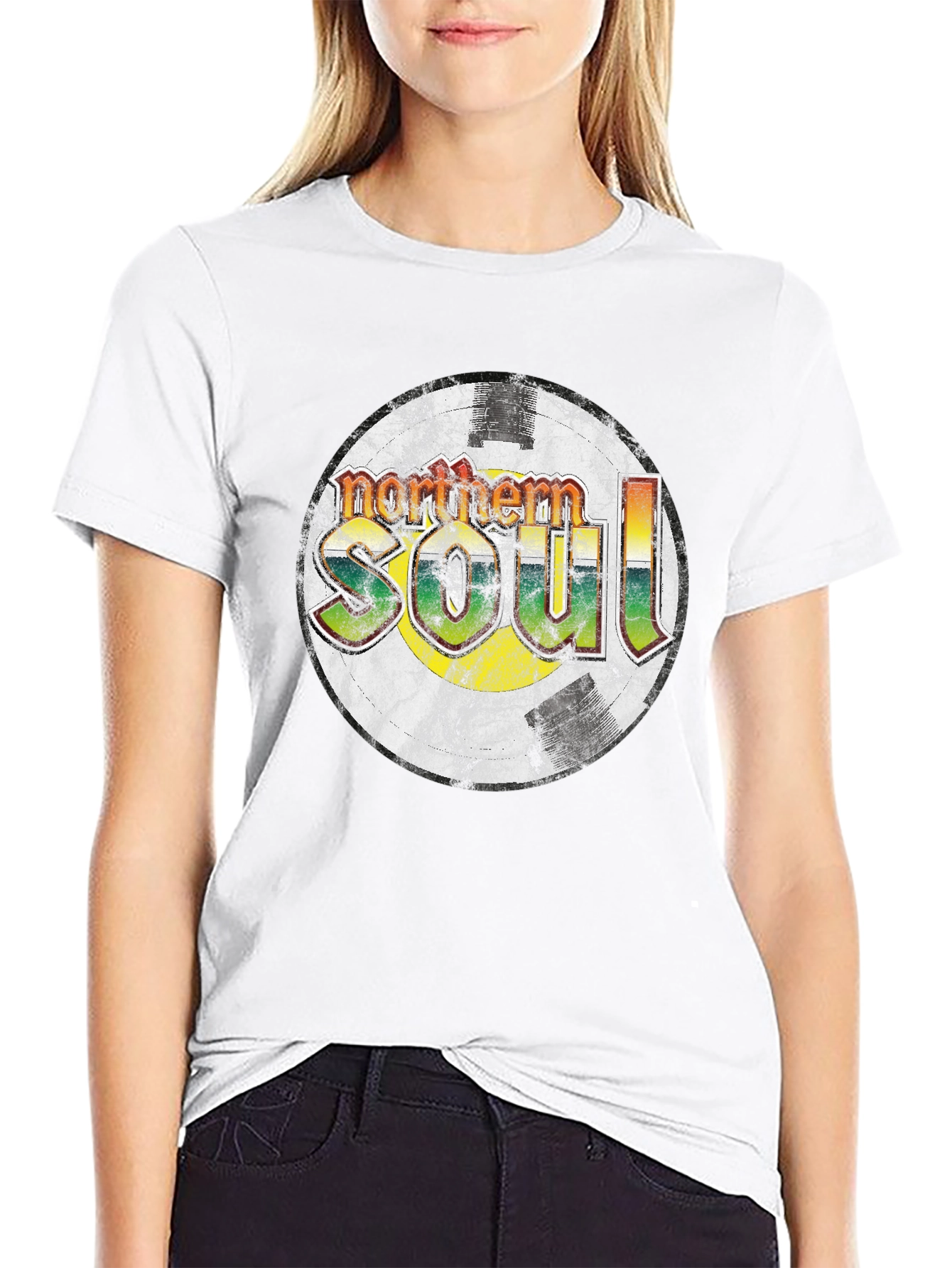 Northern Soul Graphic Tee - Black Cotton Blend