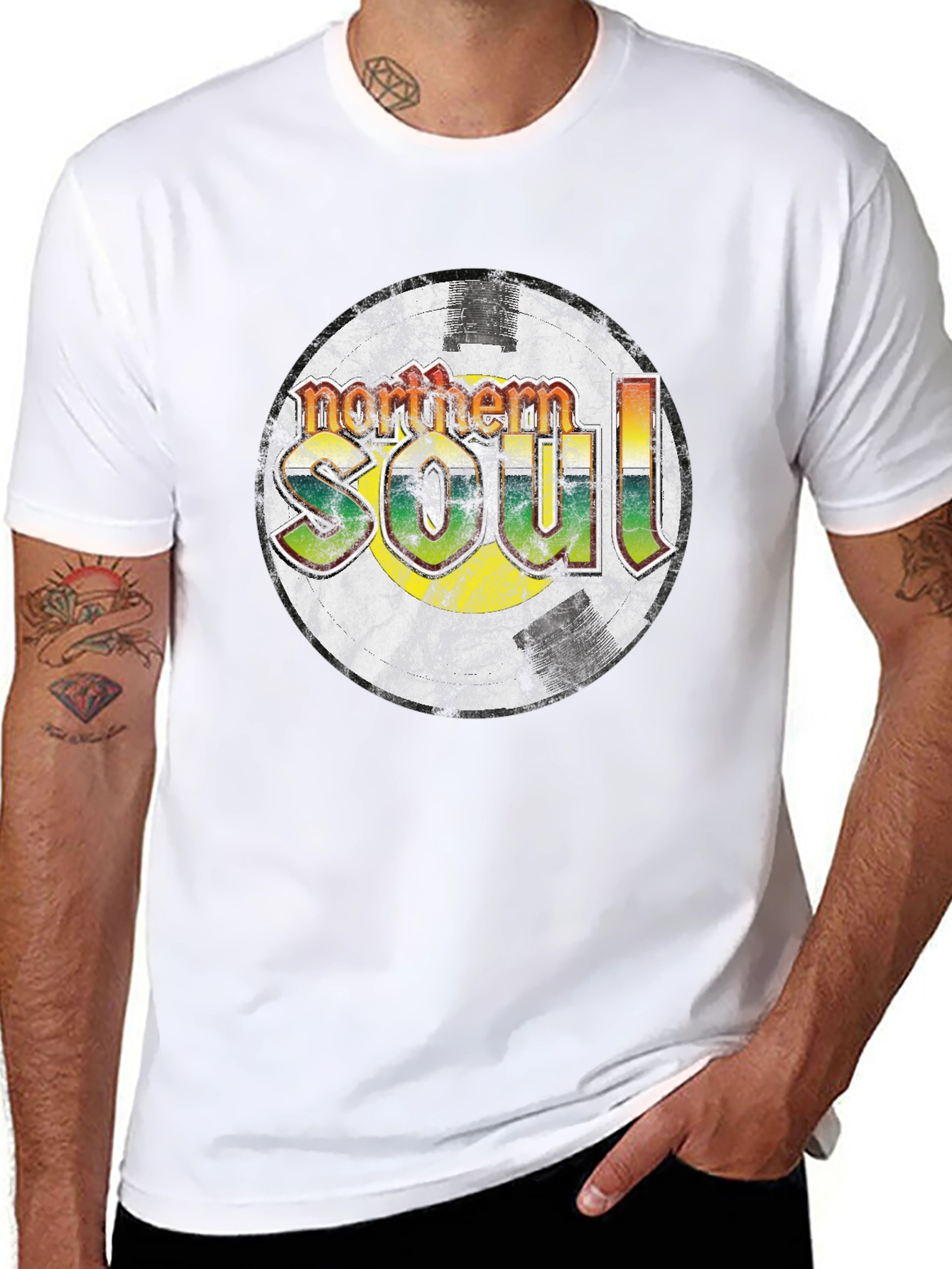 Northern Soul Graphic Tee - Black Cotton Blend