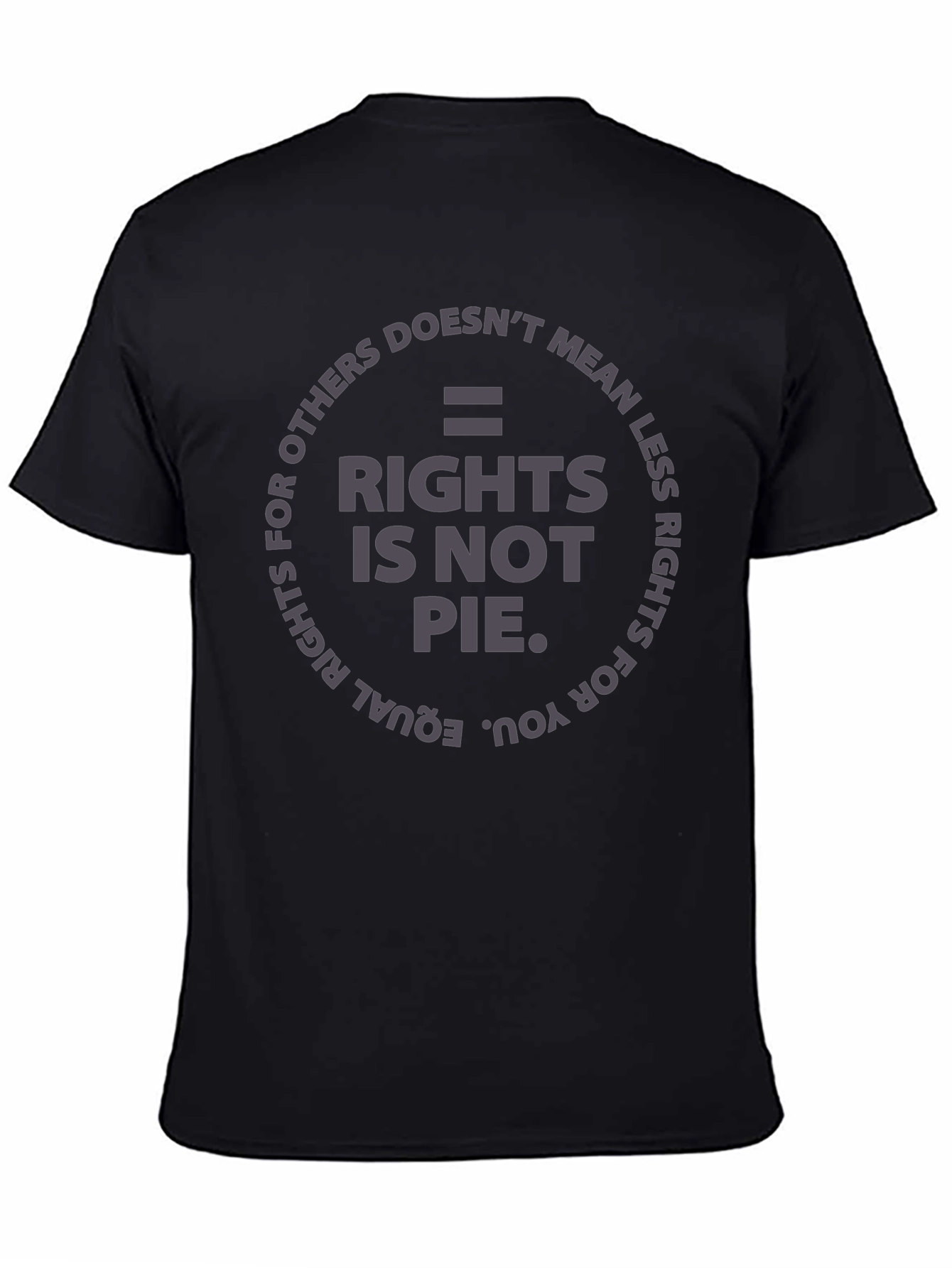 Equality Rights T-Shirt - Rights Is Not Pie