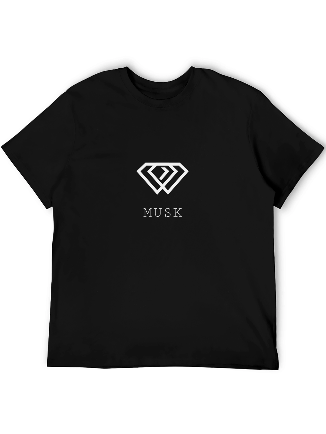 Musk Diamond Graphic Black T-Shirt