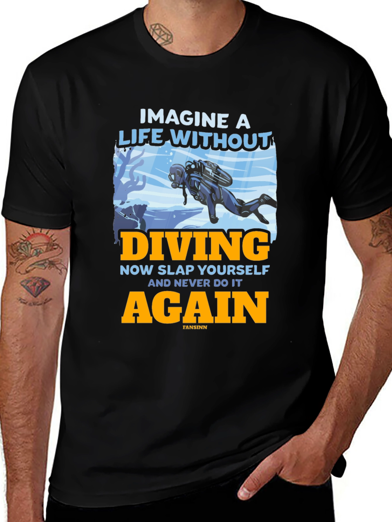 Diving T-Shirt - Imagine a Life Without Diving