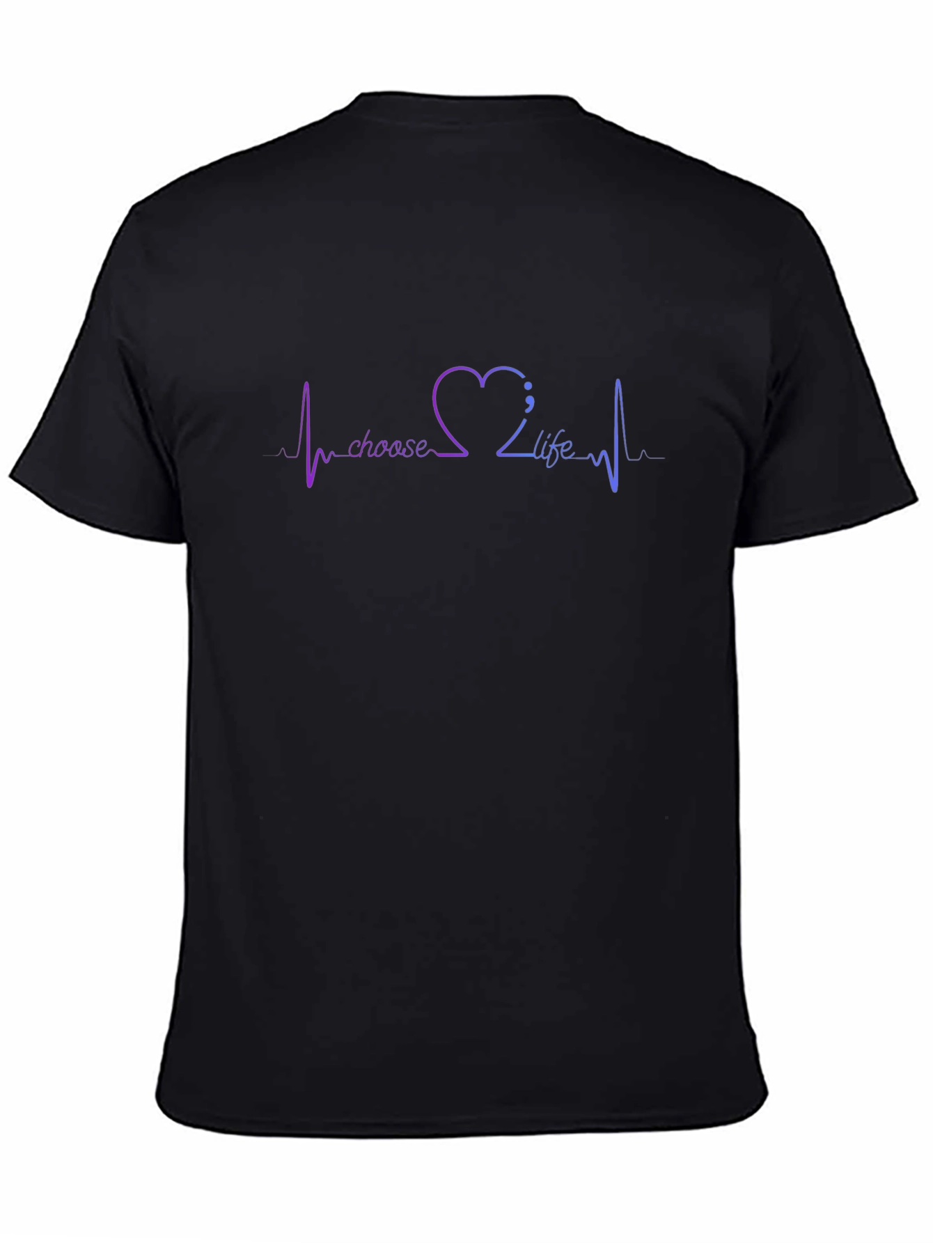 Choose Life Heartbeat T-Shirt - Mental Health Awareness