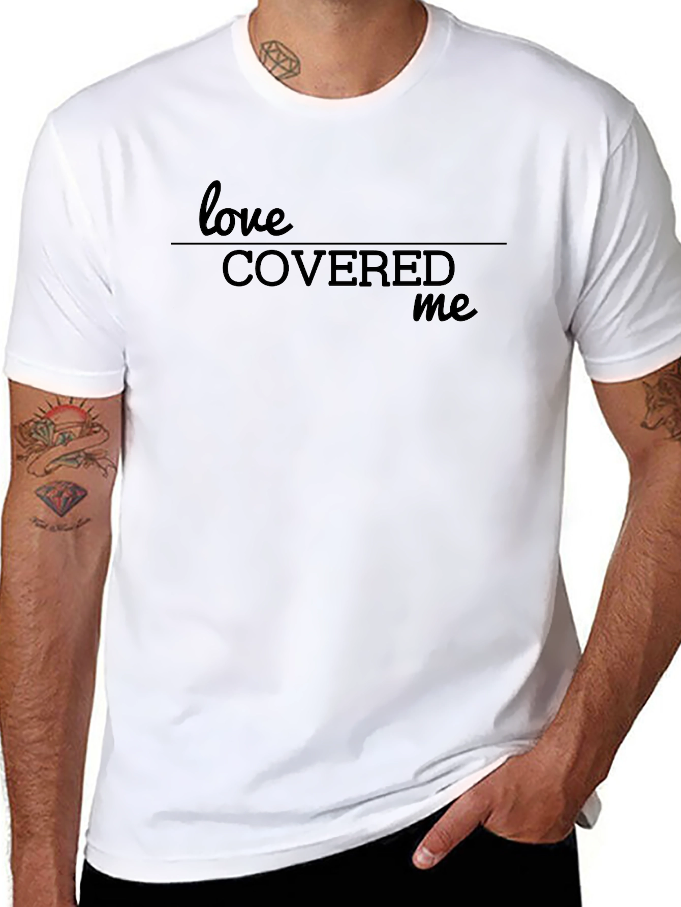 Love Covered Me Graphic T-Shirt - Soft Cotton Blend