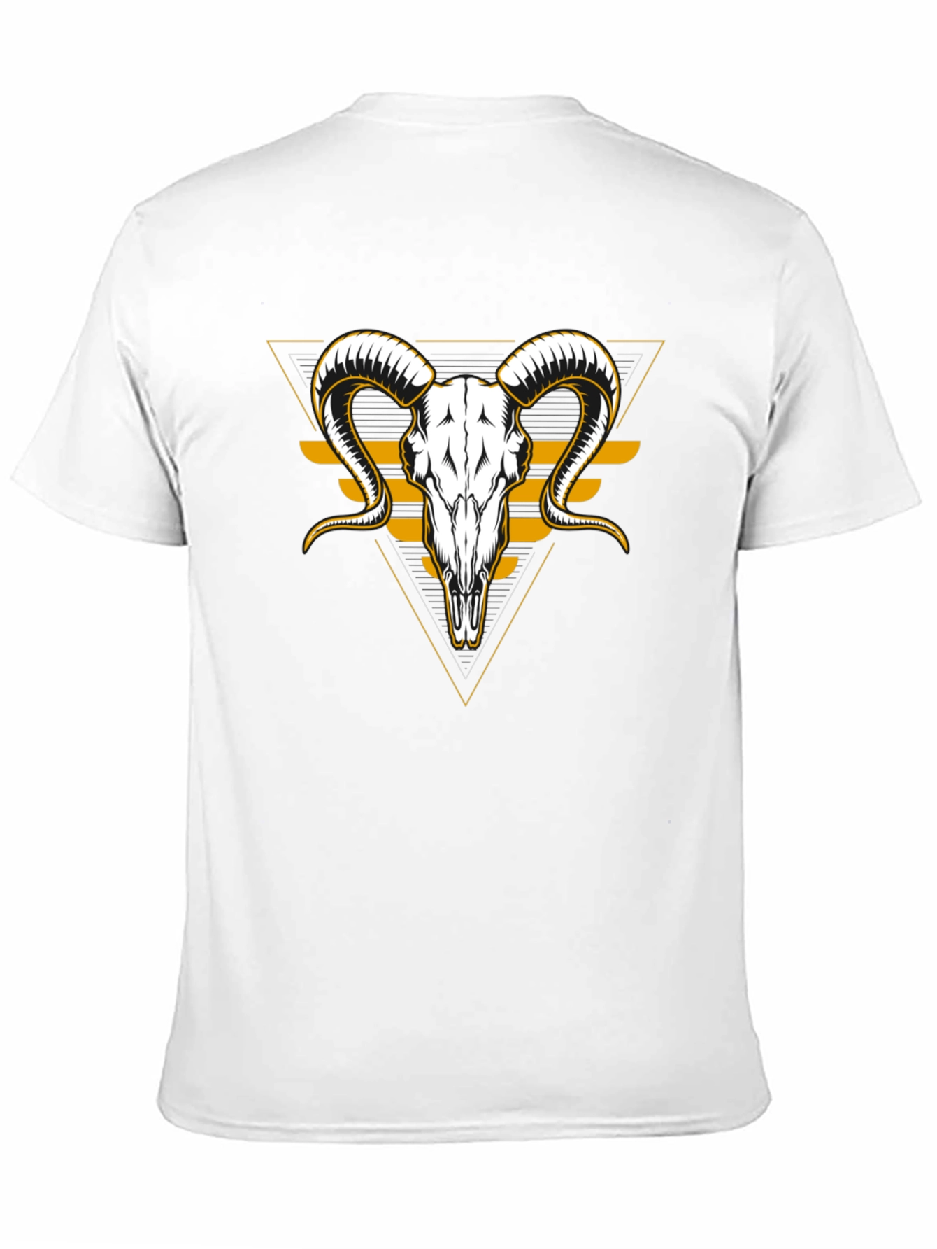 Ram Skull Graphic T-Shirt - Unique Design