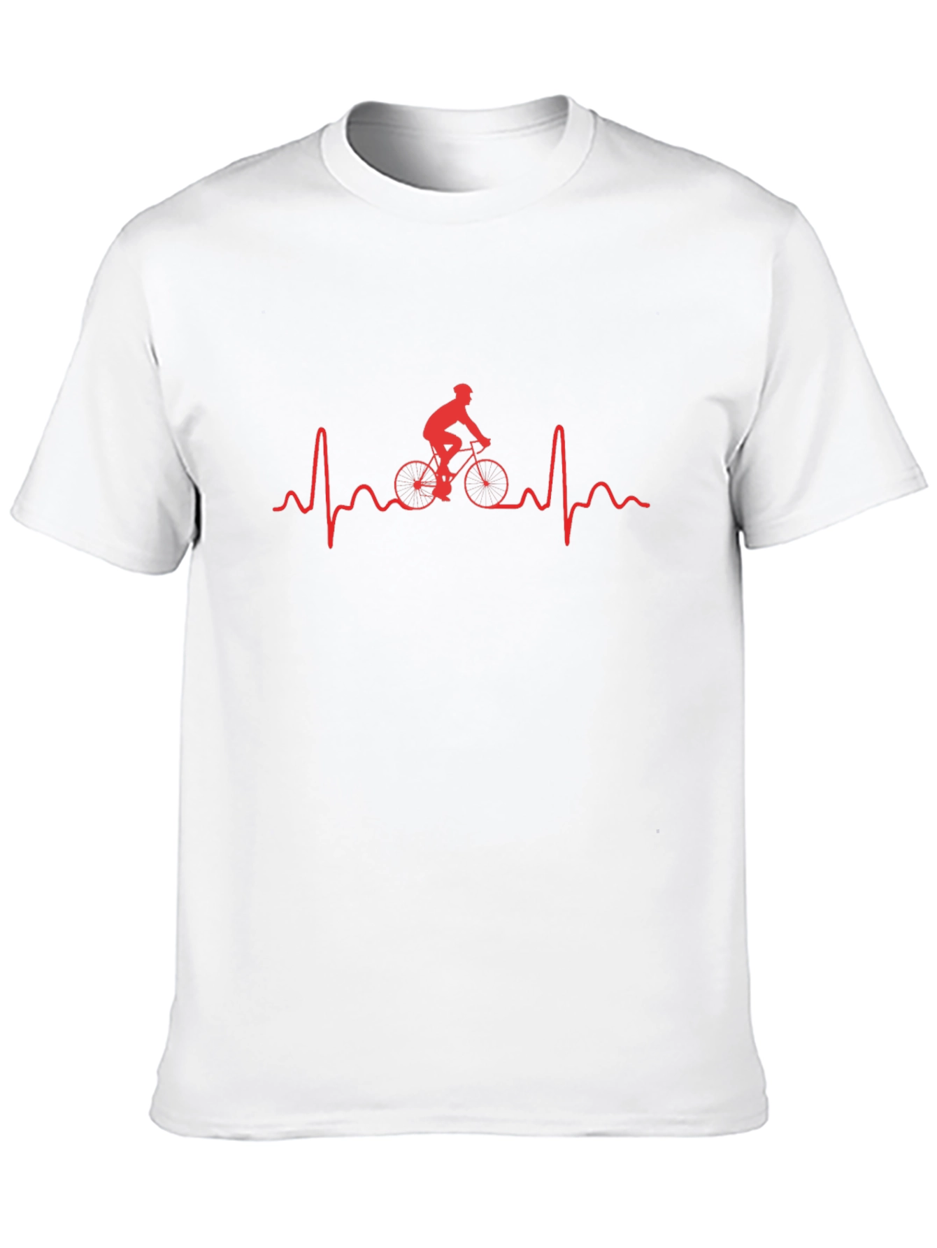 Cycling Heartbeat Graphic Tee - Ride On!