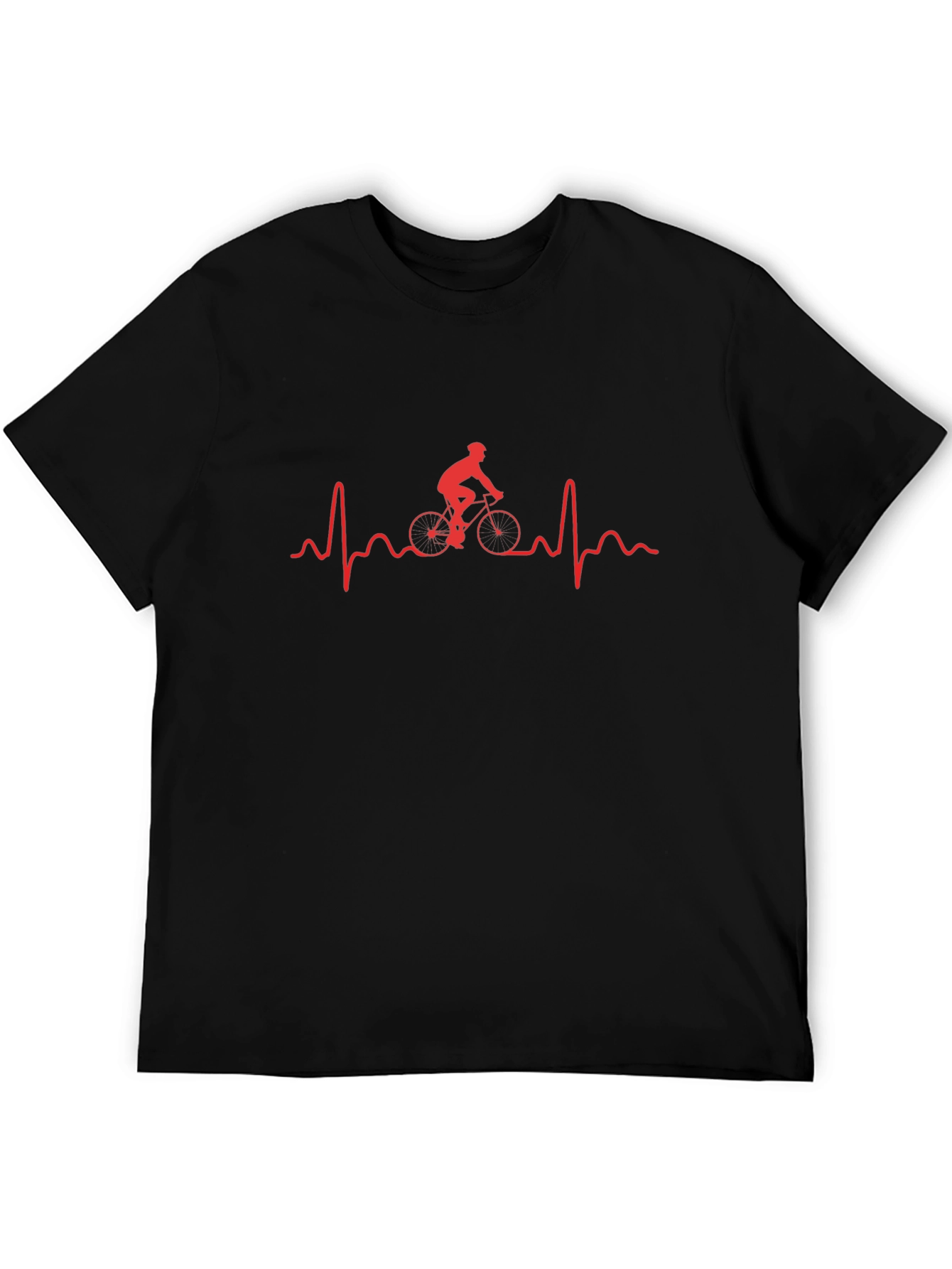 Cycling Heartbeat Graphic Tee - Ride On!
