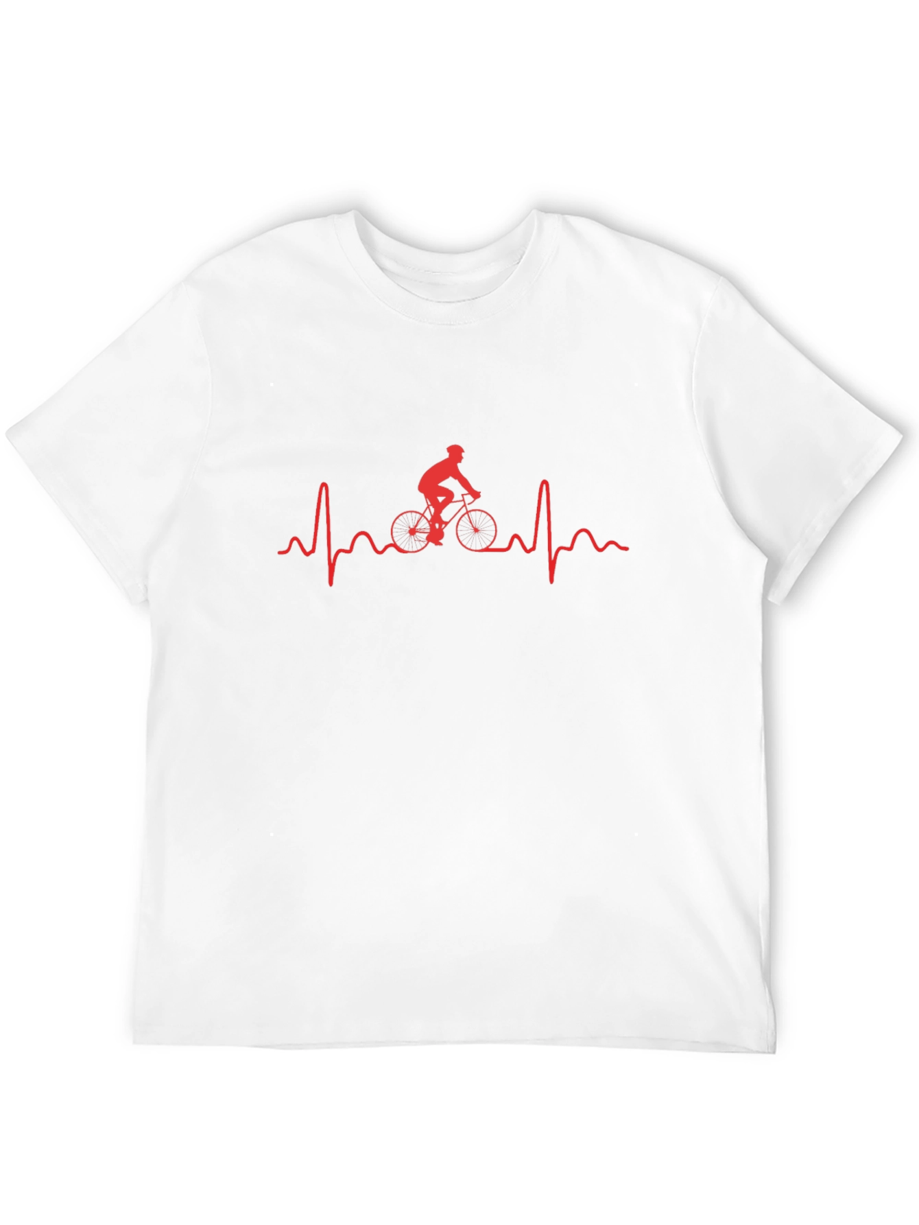 Cycling Heartbeat Graphic Tee - Ride On!