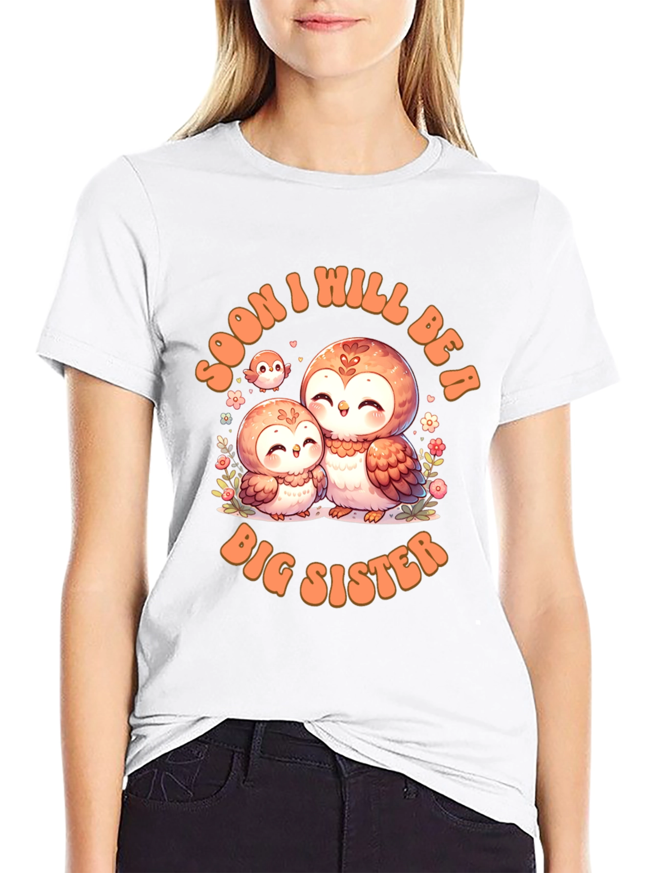Soon To Be Big Sister Owl T-Shirt