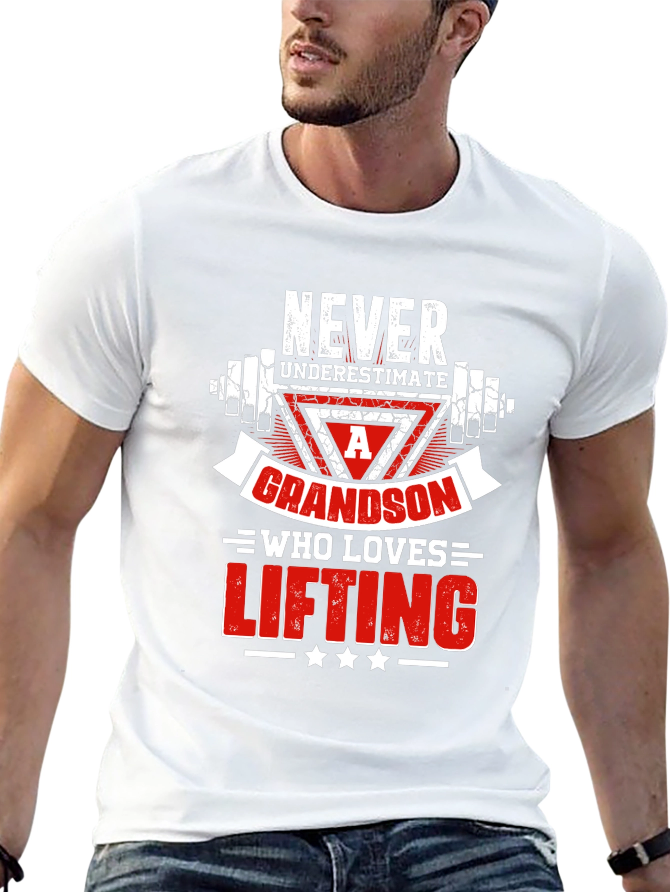 Weightlifting Grandson Graphic Tee