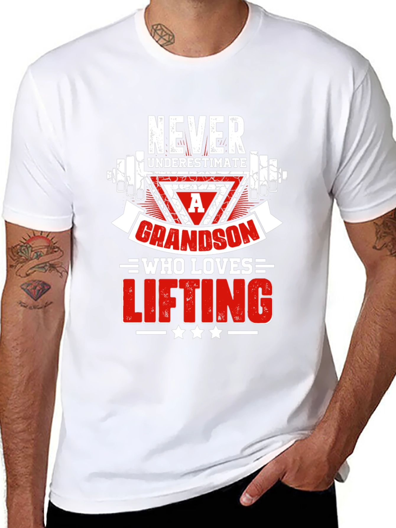 Weightlifting Grandson Graphic Tee