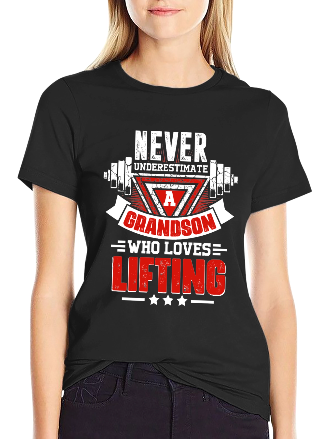 Weightlifting Grandson Graphic Tee