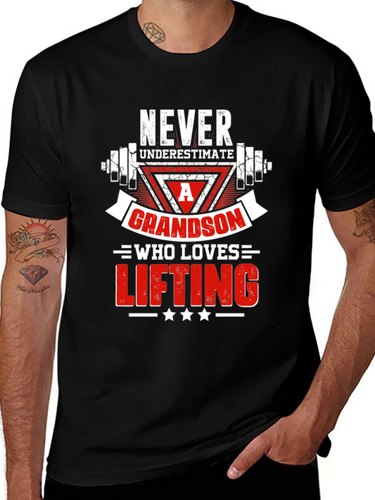 Weightlifting Grandson Graphic Tee