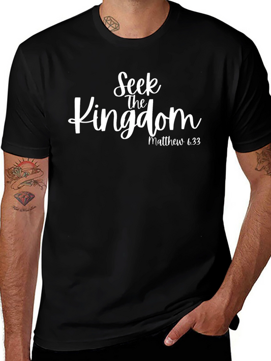 Seek The Kingdom Tee - Matthew 6:33 Christian T-Shirt