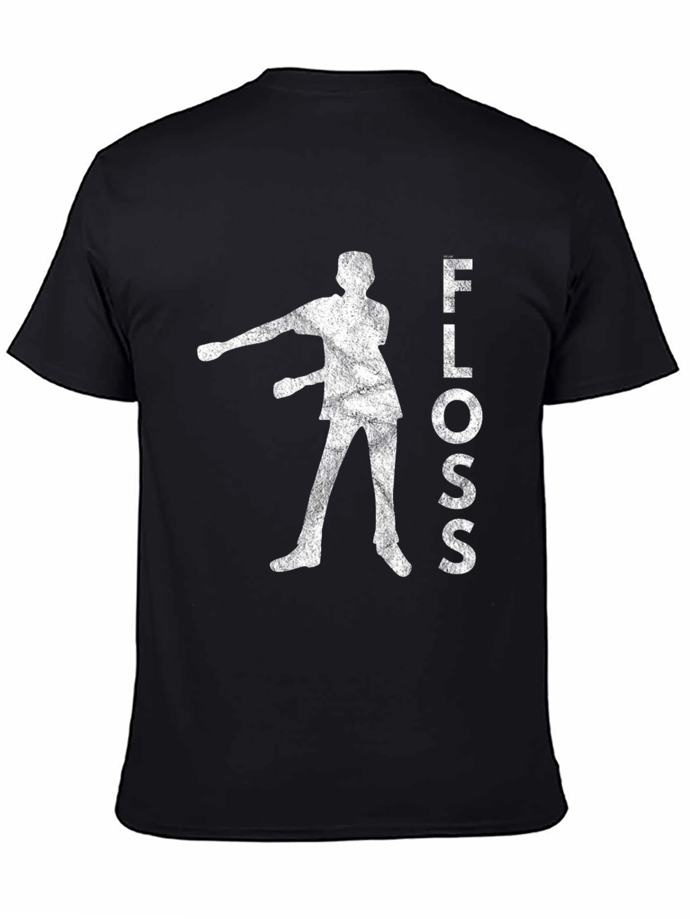 Floss Dance Graphic Tee - Black Cotton T-Shirt