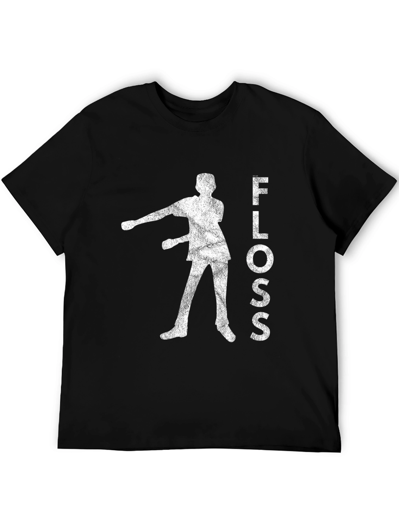 Floss Dance Graphic Tee - Black Cotton T-Shirt