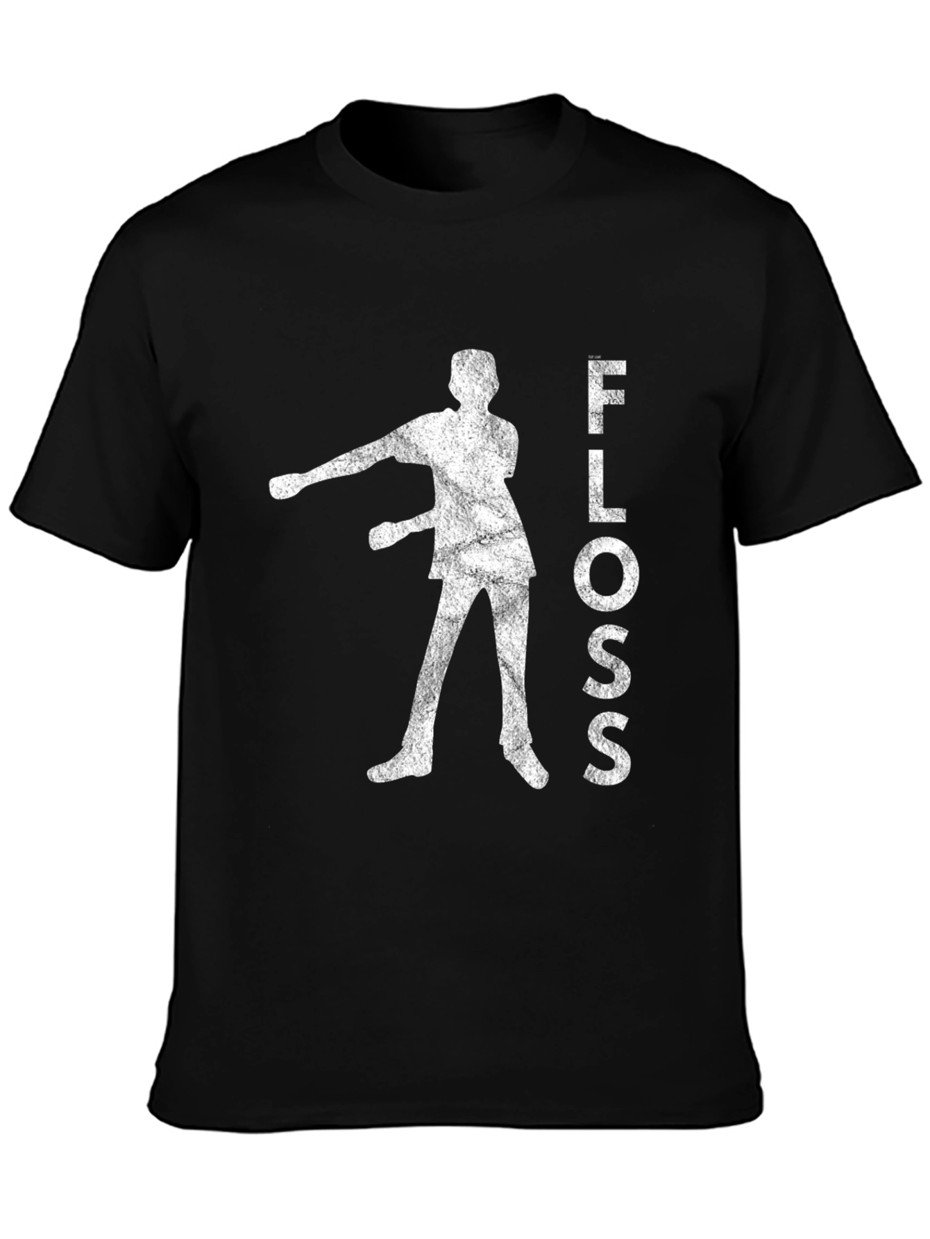 Floss Dance Graphic Tee - Black Cotton T-Shirt