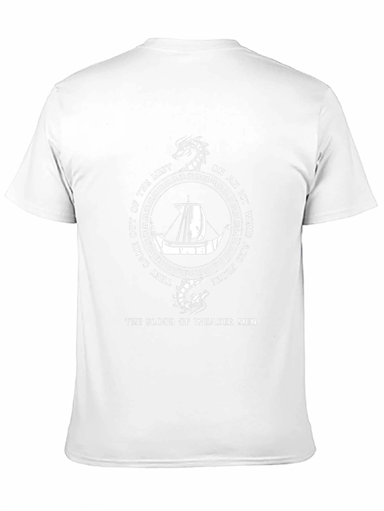 Viking Dragon Ship T-Shirt - Blood of Weaker Men