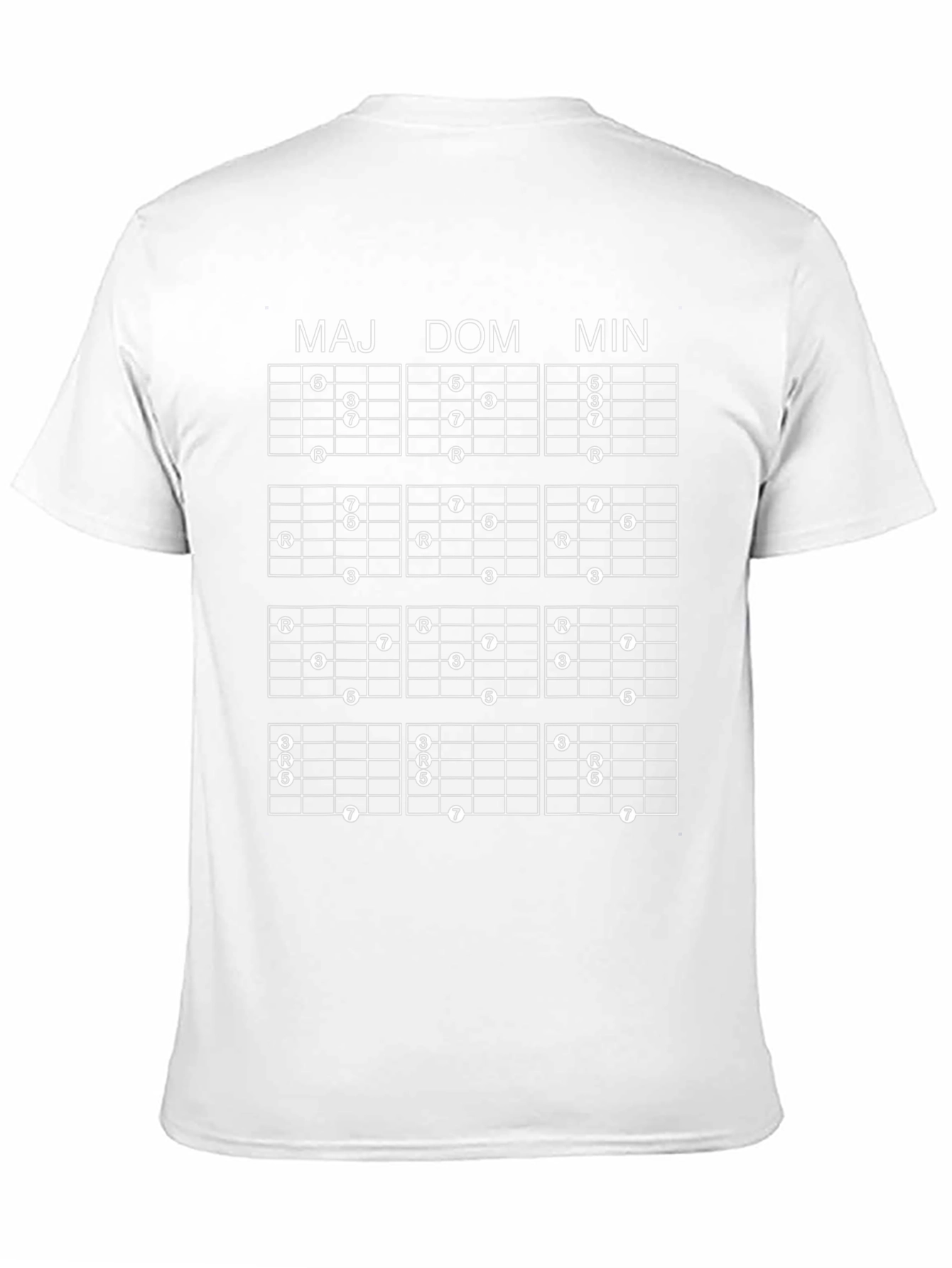 Guitar Chord Chart T-Shirt - Music Lover Tee