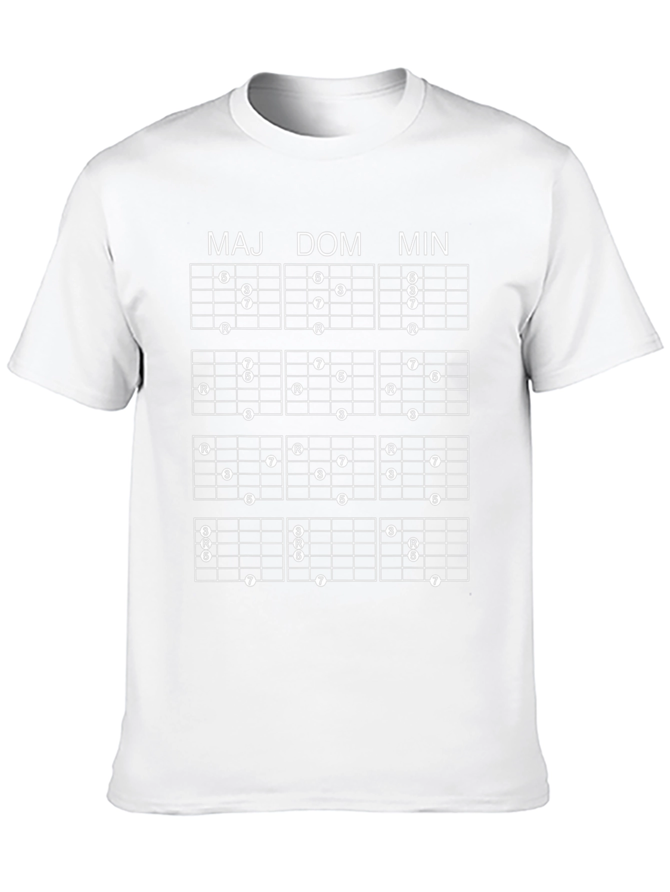 Guitar Chord Chart T-Shirt - Music Lover Tee