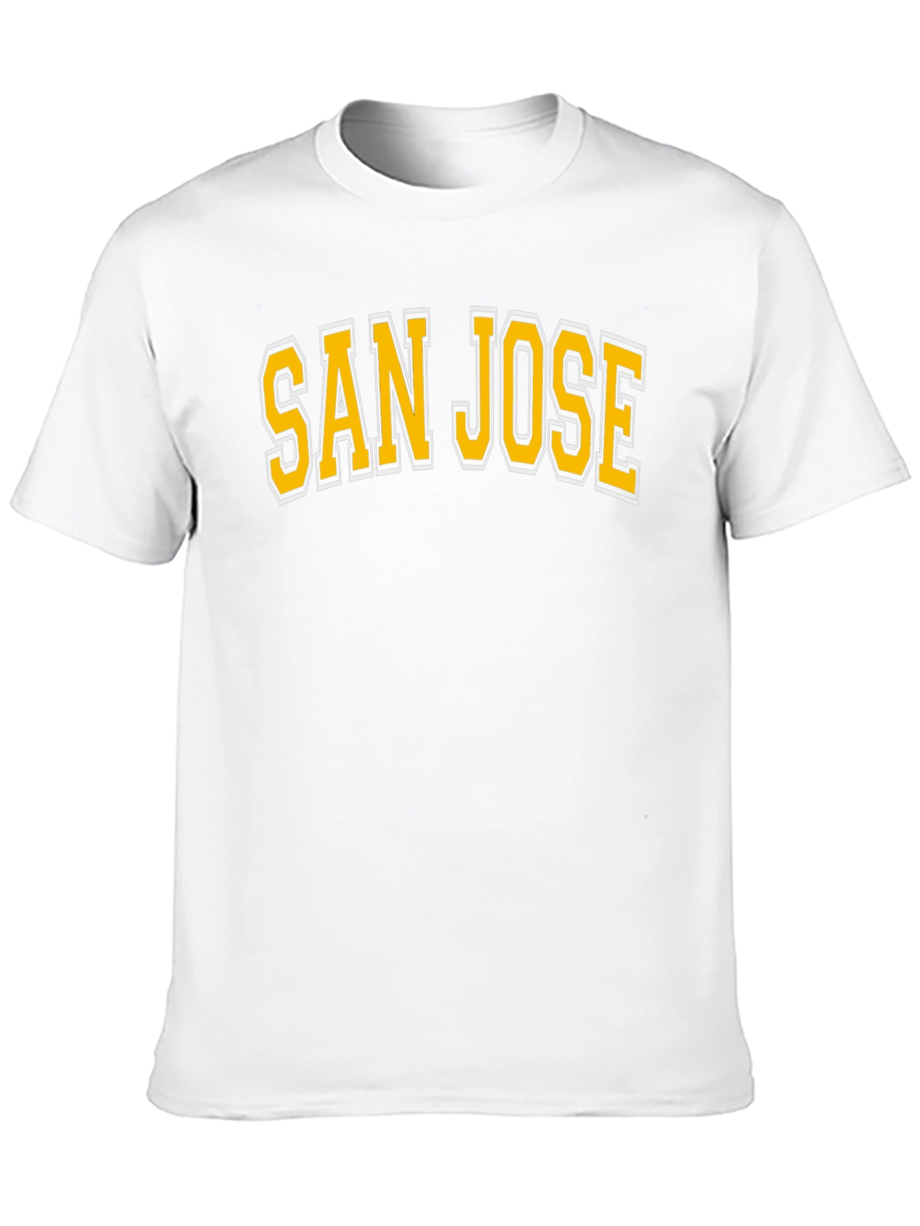 San Jose T-Shirt Black Cotton Graphic Tee