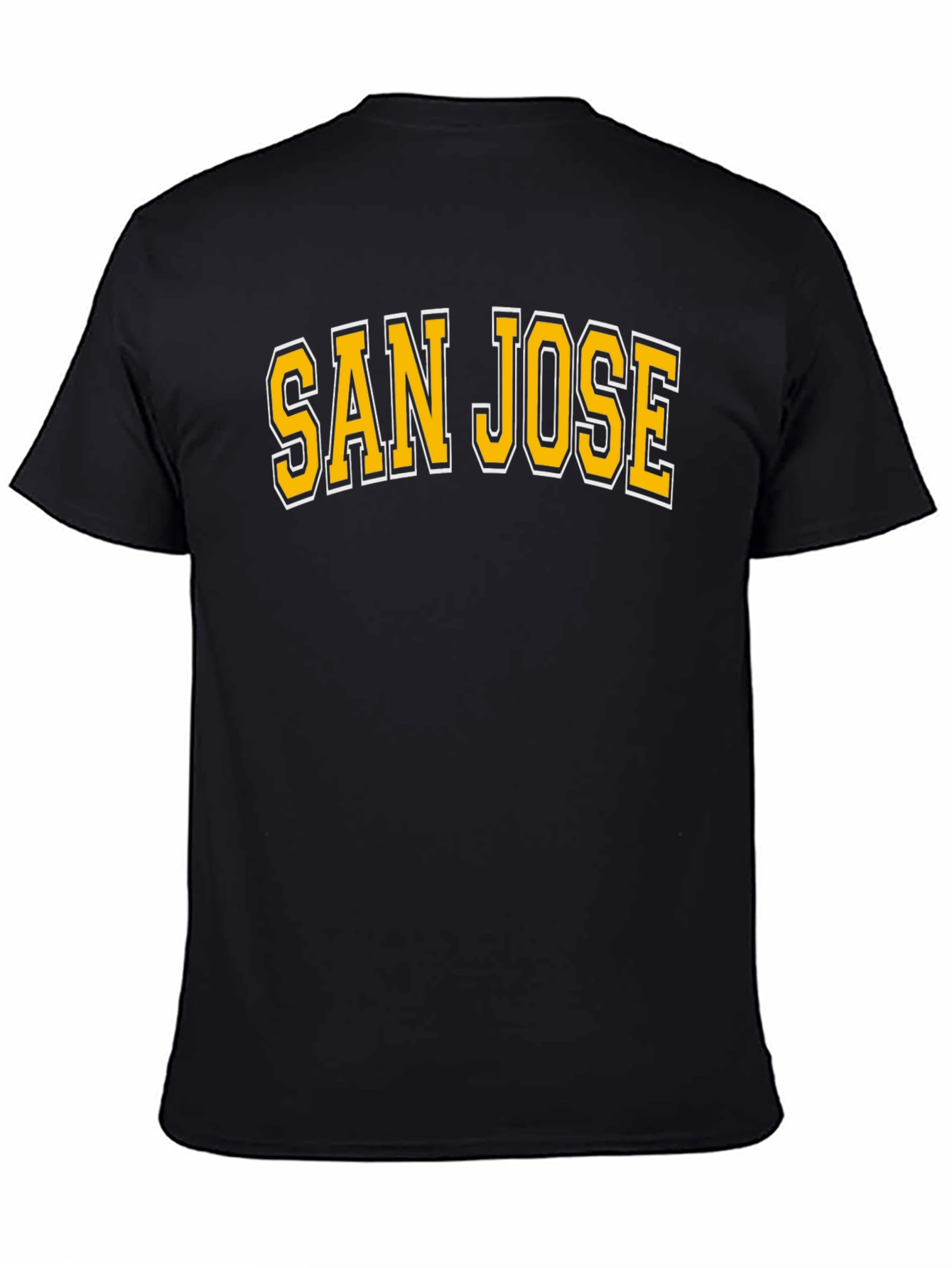 San Jose T-Shirt Black Cotton Graphic Tee