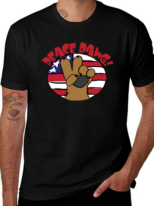 Peace Dawg Graphic T-Shirt