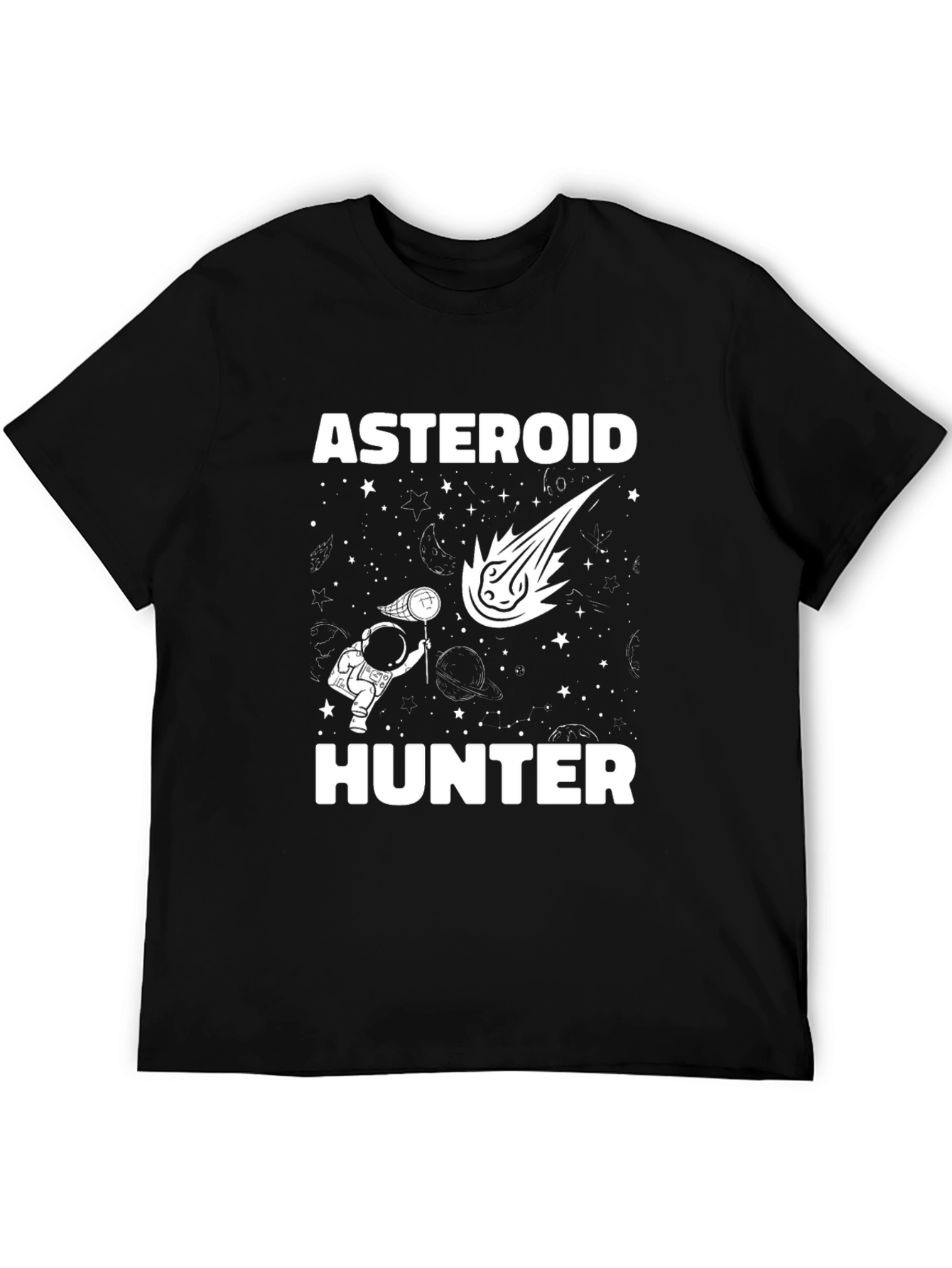 Asteroid Hunter Graphic T-Shirt - Space Adventure Tee