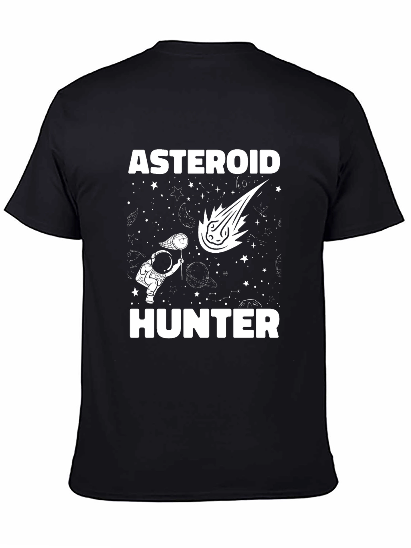 Asteroid Hunter Graphic T-Shirt - Space Adventure Tee