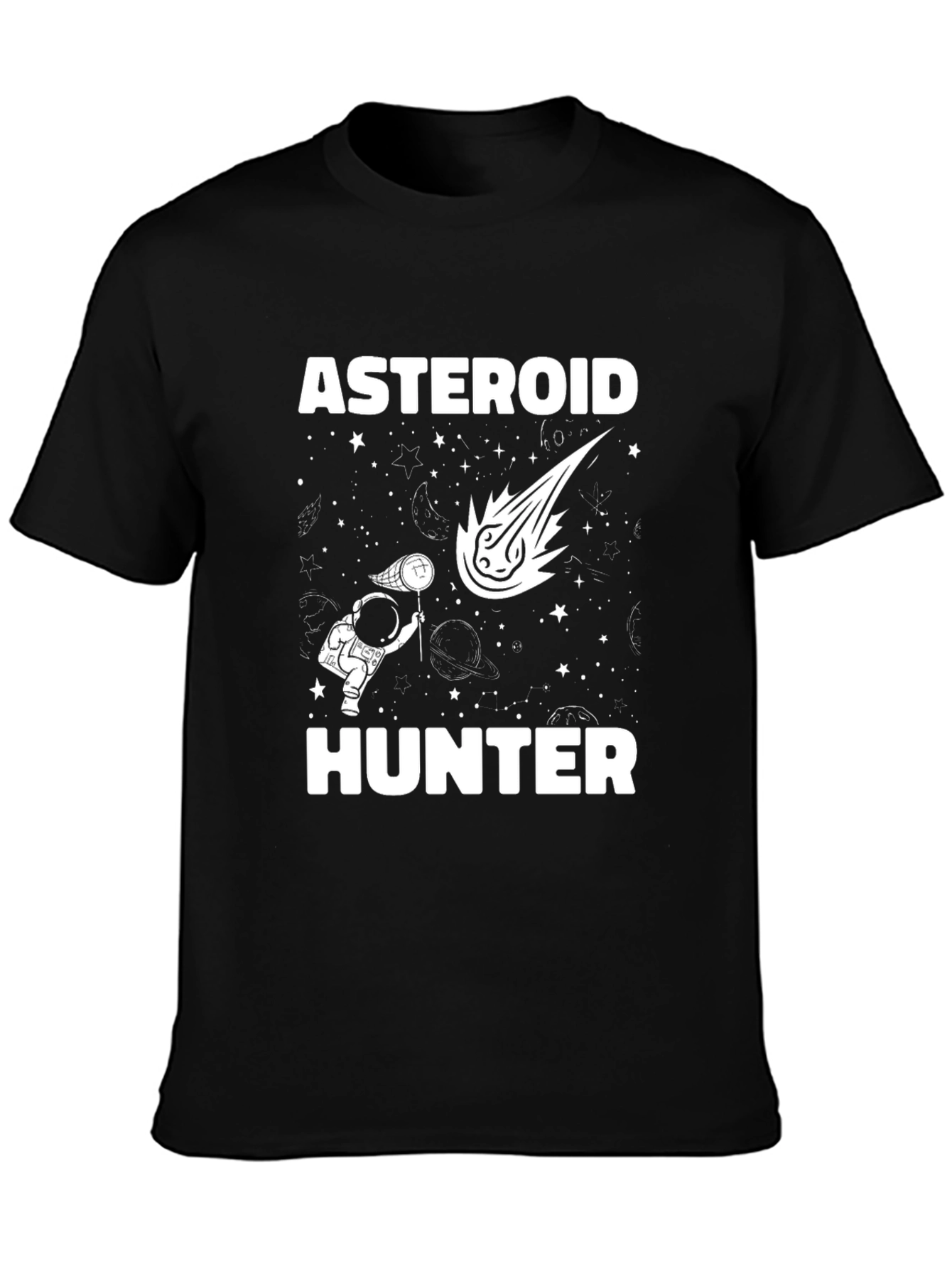 Asteroid Hunter Graphic T-Shirt - Space Adventure Tee