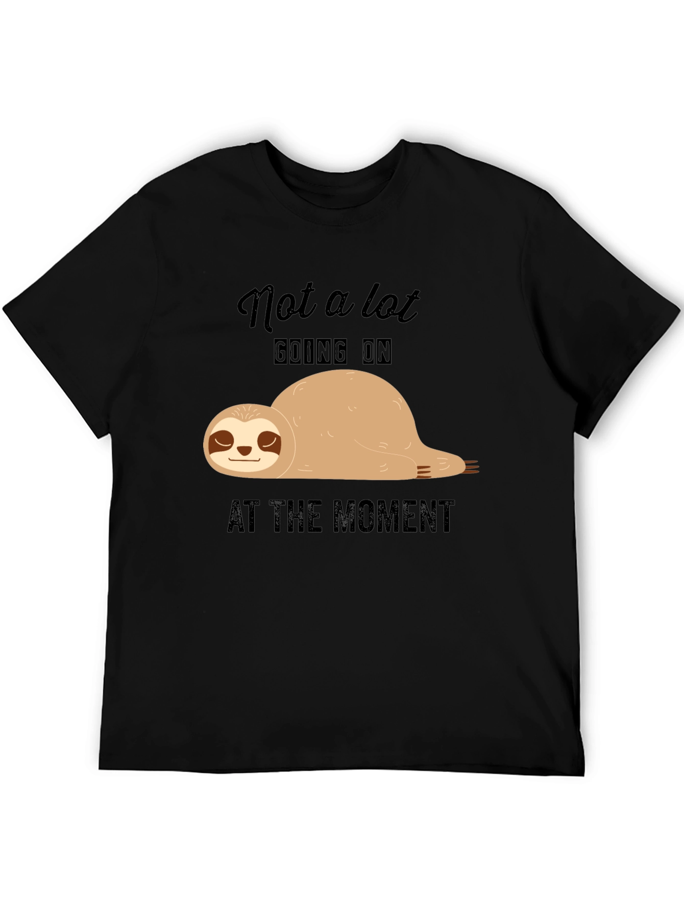 Lazy Sloth T-Shirt - Not A Lot Going On