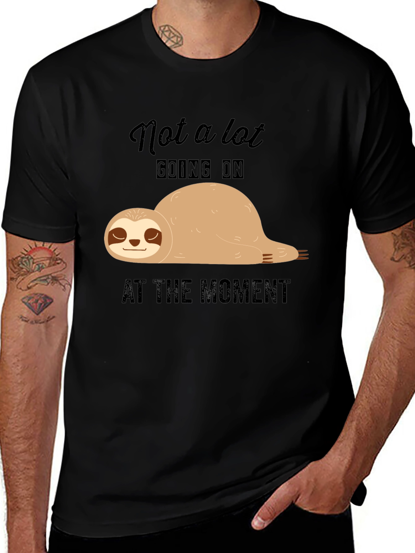 Lazy Sloth T-Shirt - Not A Lot Going On