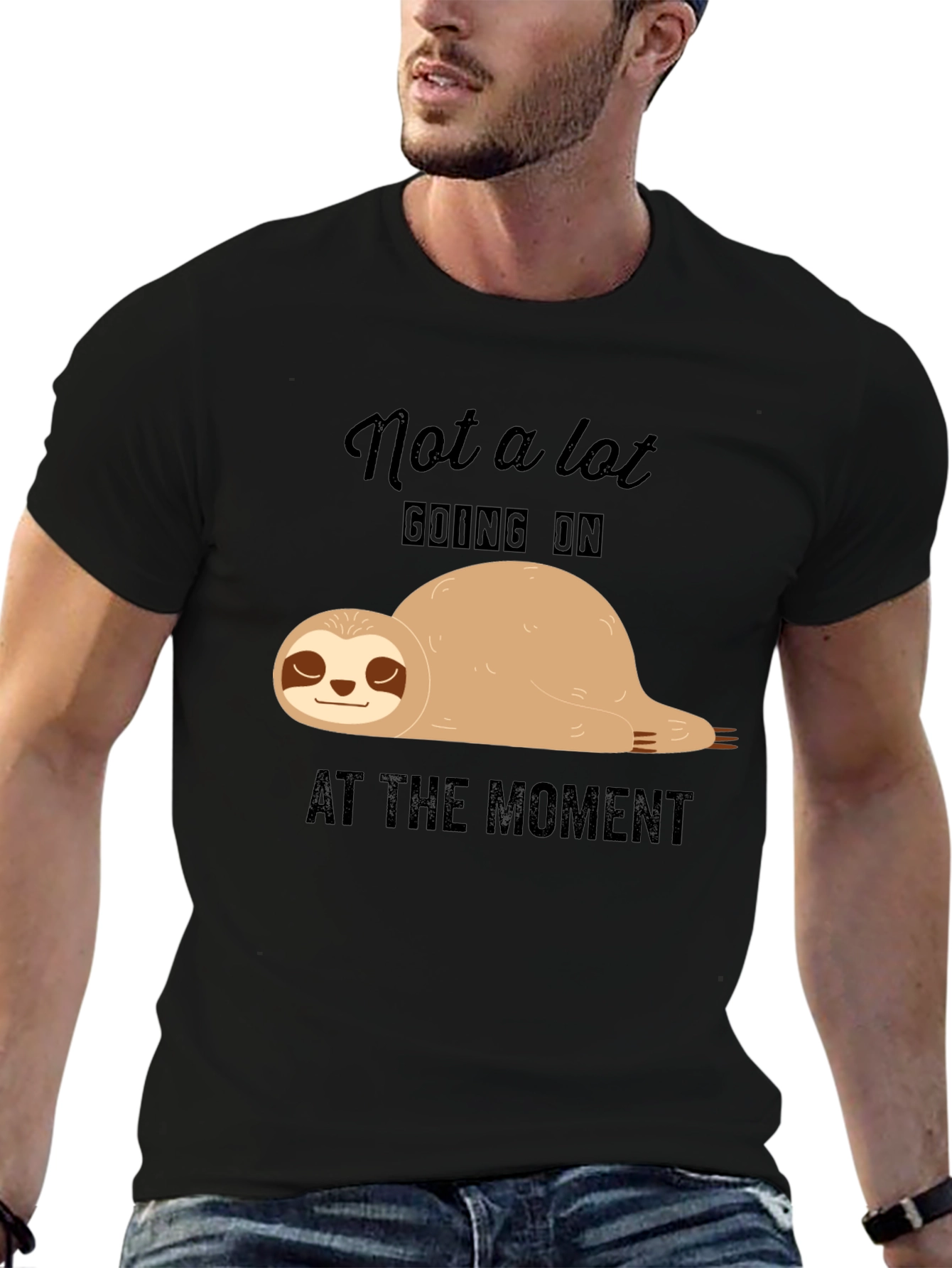 Lazy Sloth T-Shirt - Not A Lot Going On