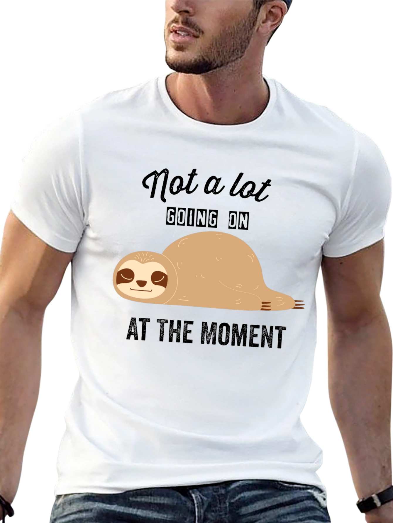 Lazy Sloth T-Shirt - Not A Lot Going On