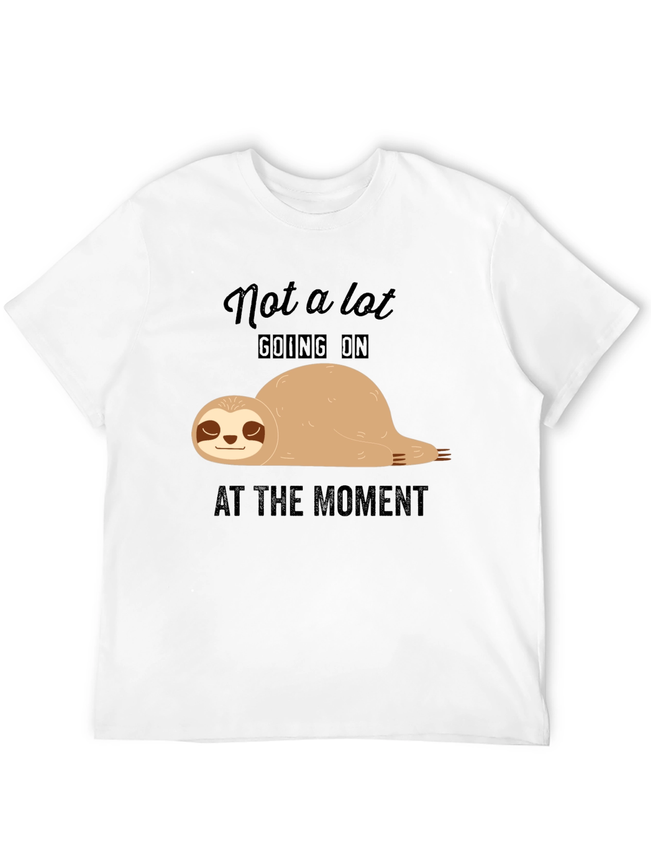 Lazy Sloth T-Shirt - Not A Lot Going On