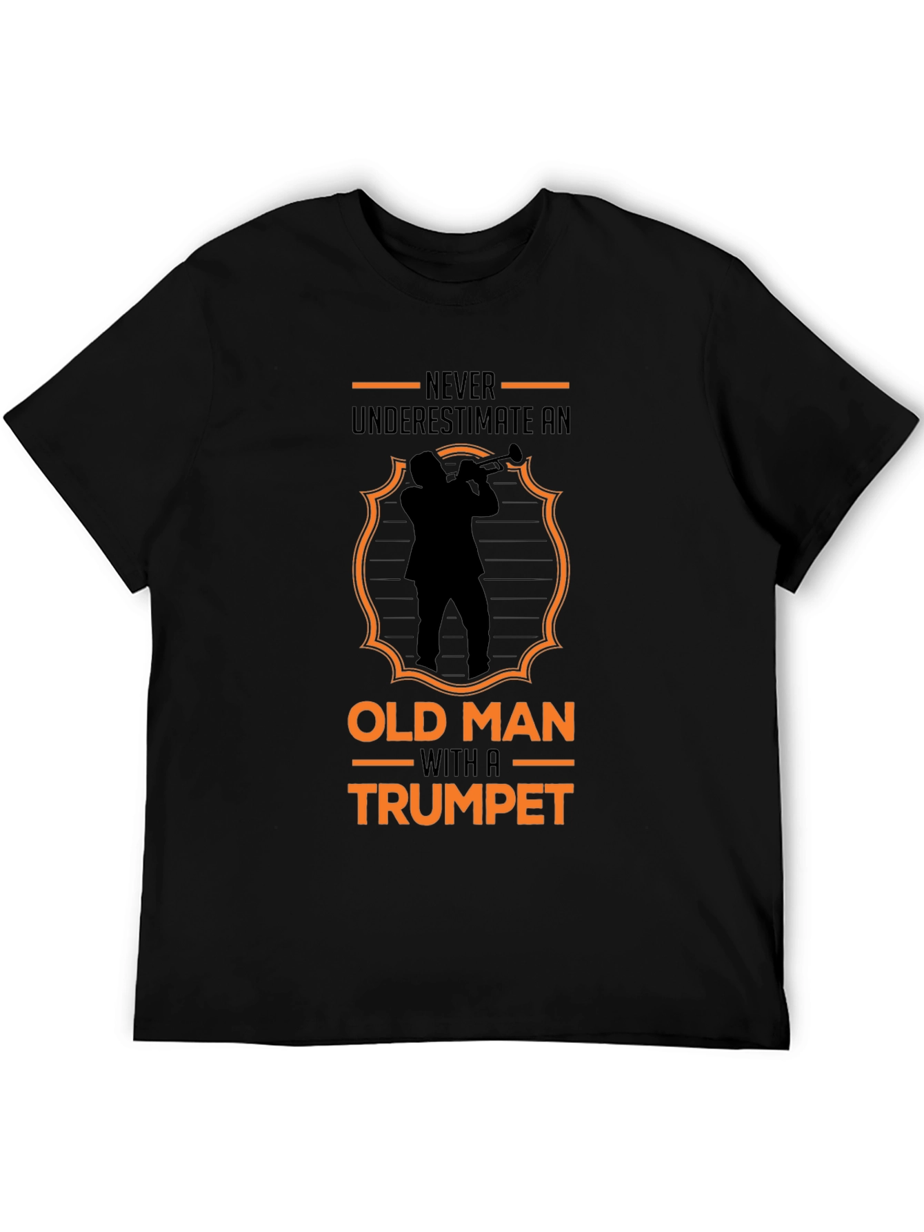 Never Underestimate Old Man Trumpet T-Shirt