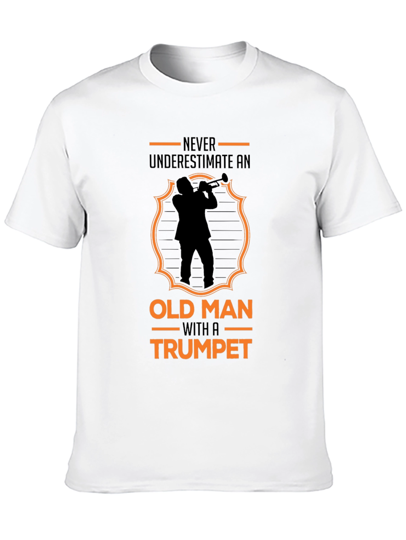 Never Underestimate Old Man Trumpet T-Shirt