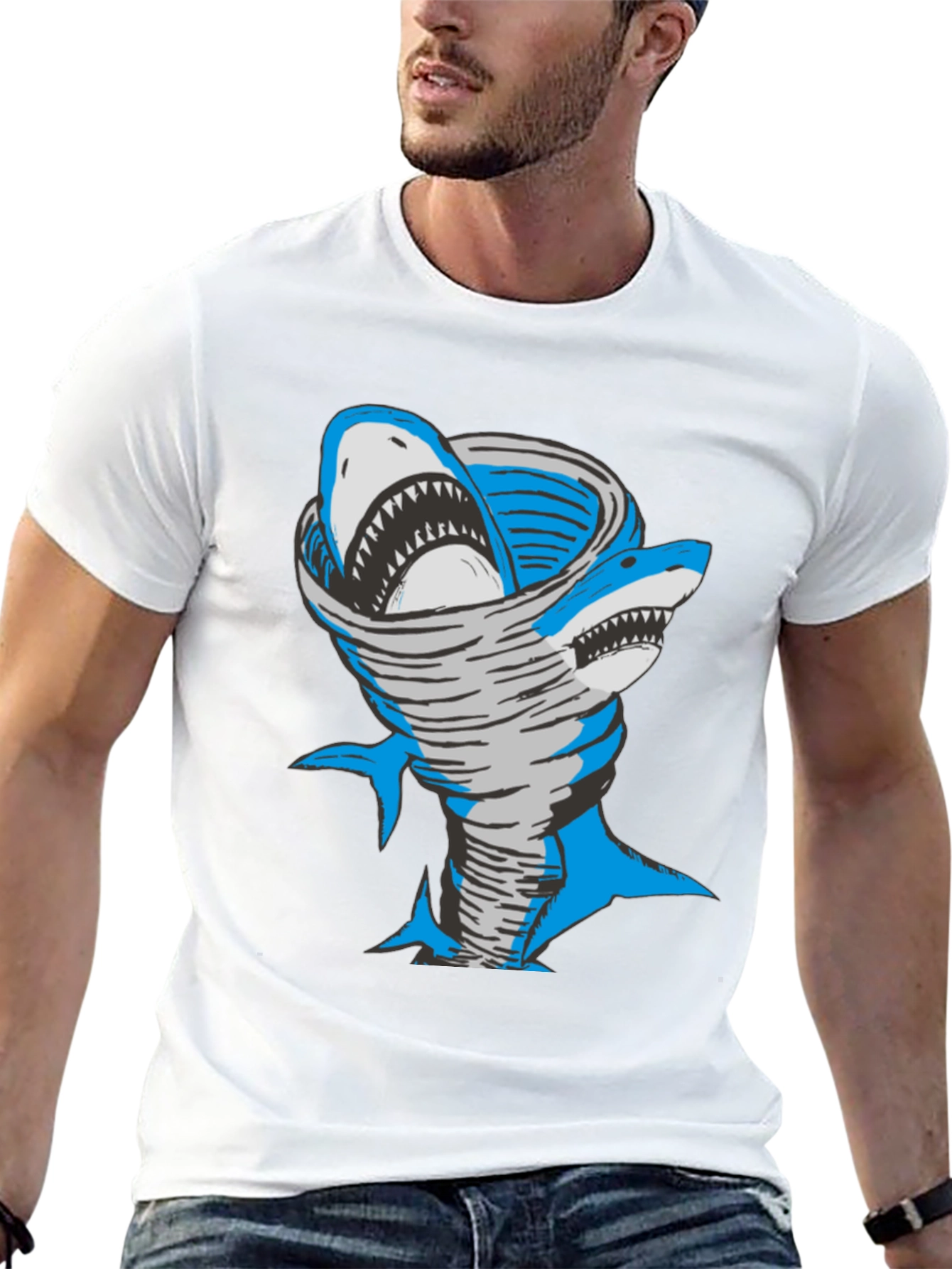 Sharknado Graphic Tee - Funny Shark T-Shirt