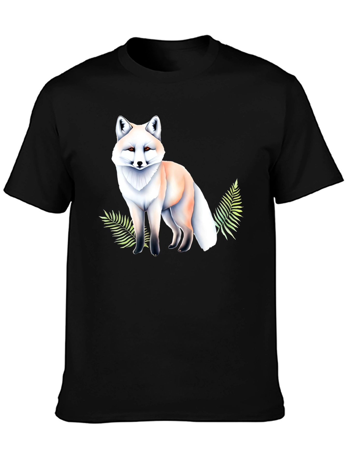 Arctic Fox Graphic Tee - Soft Style Black T-Shirt