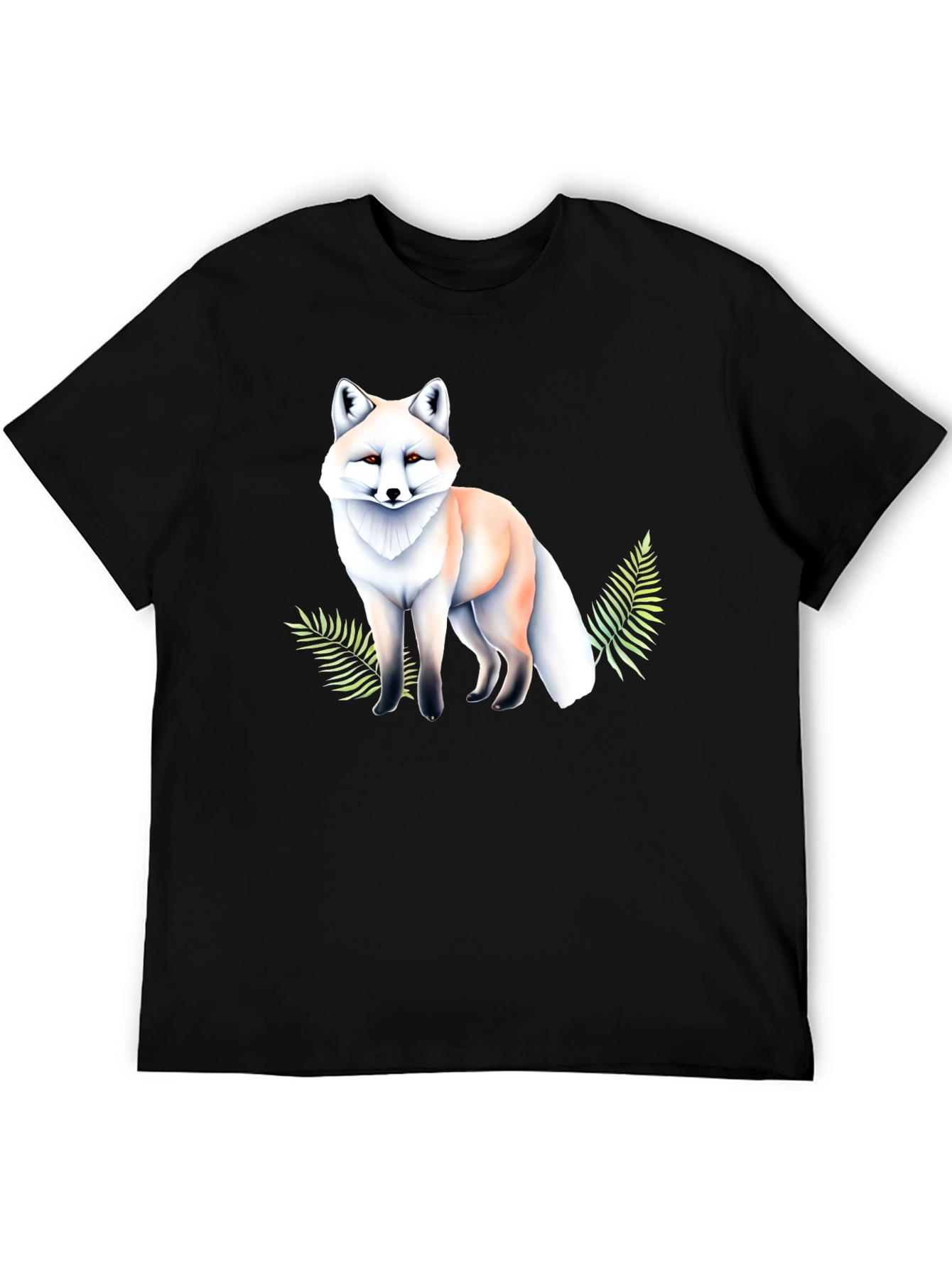 Arctic Fox Graphic Tee - Soft Style Black T-Shirt