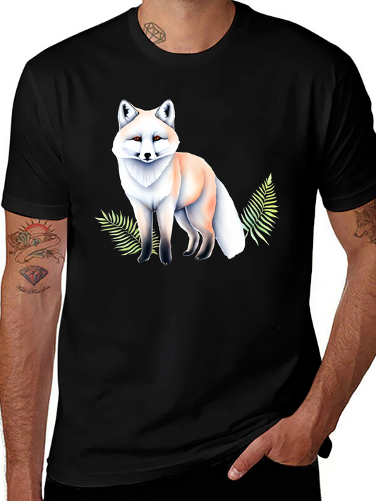 Arctic Fox Graphic Tee - Soft Style Black T-Shirt