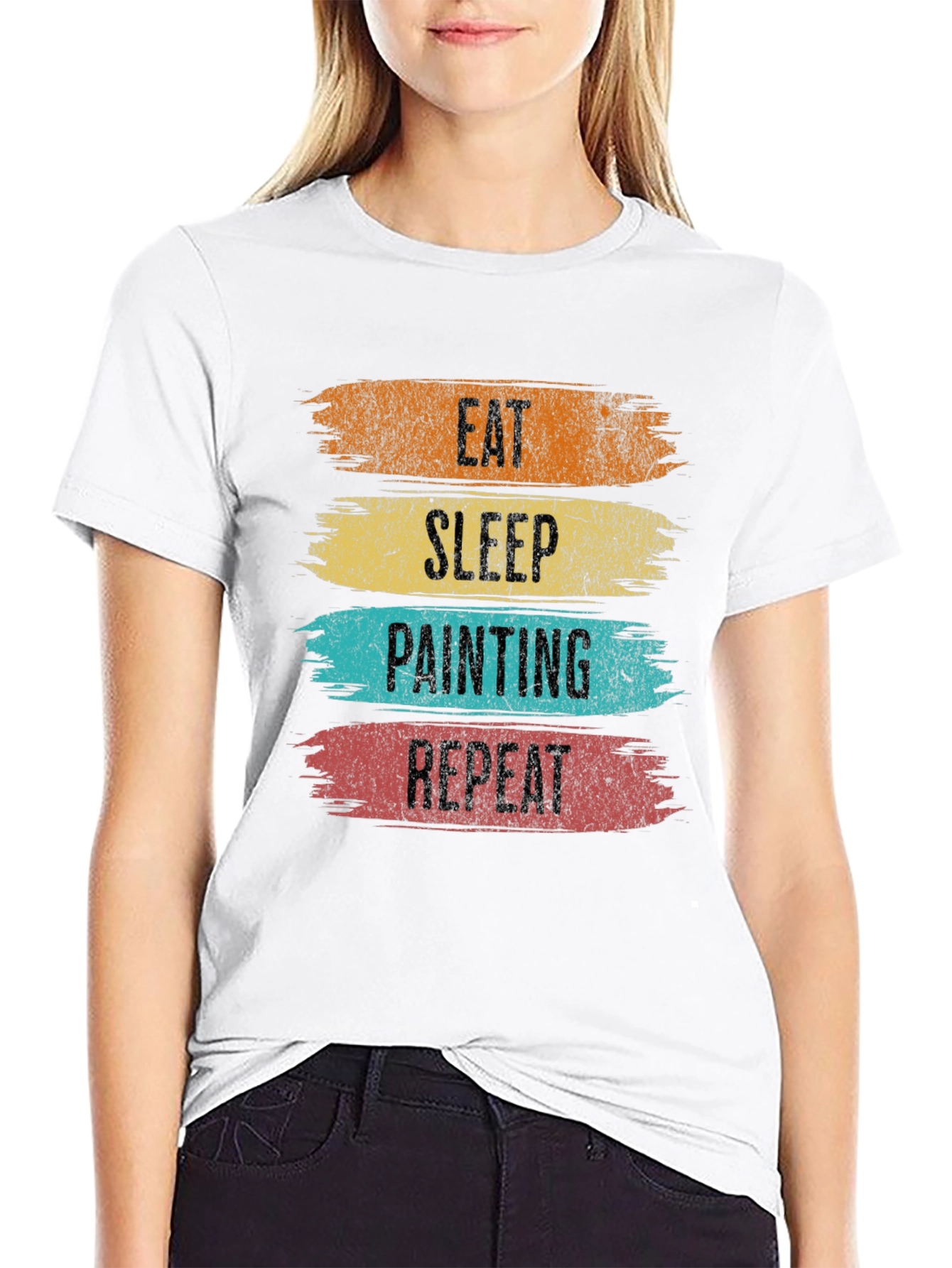 Eat Sleep Painting Repeat T-Shirt - Painters Gift