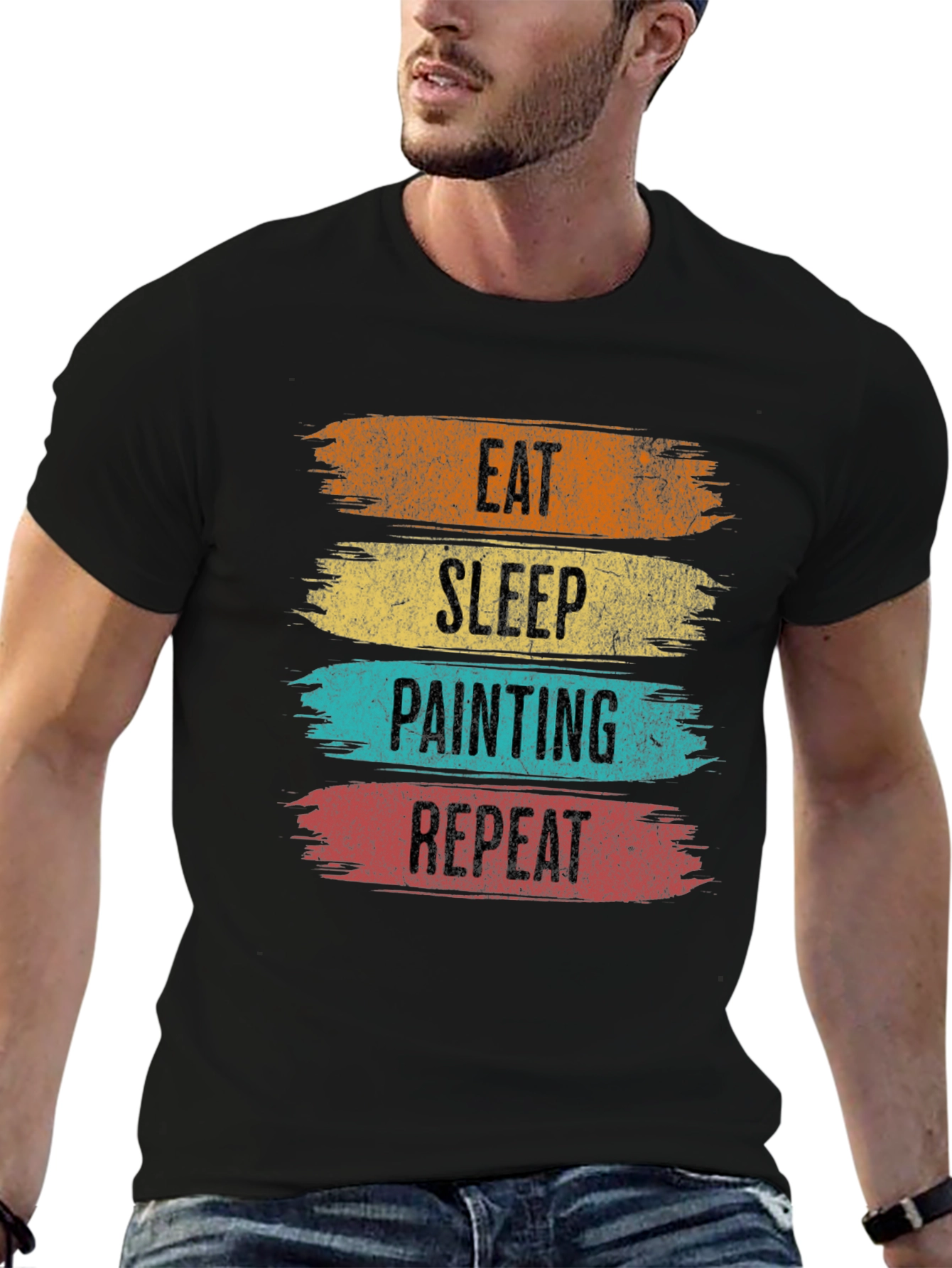 Eat Sleep Painting Repeat T-Shirt - Painters Gift