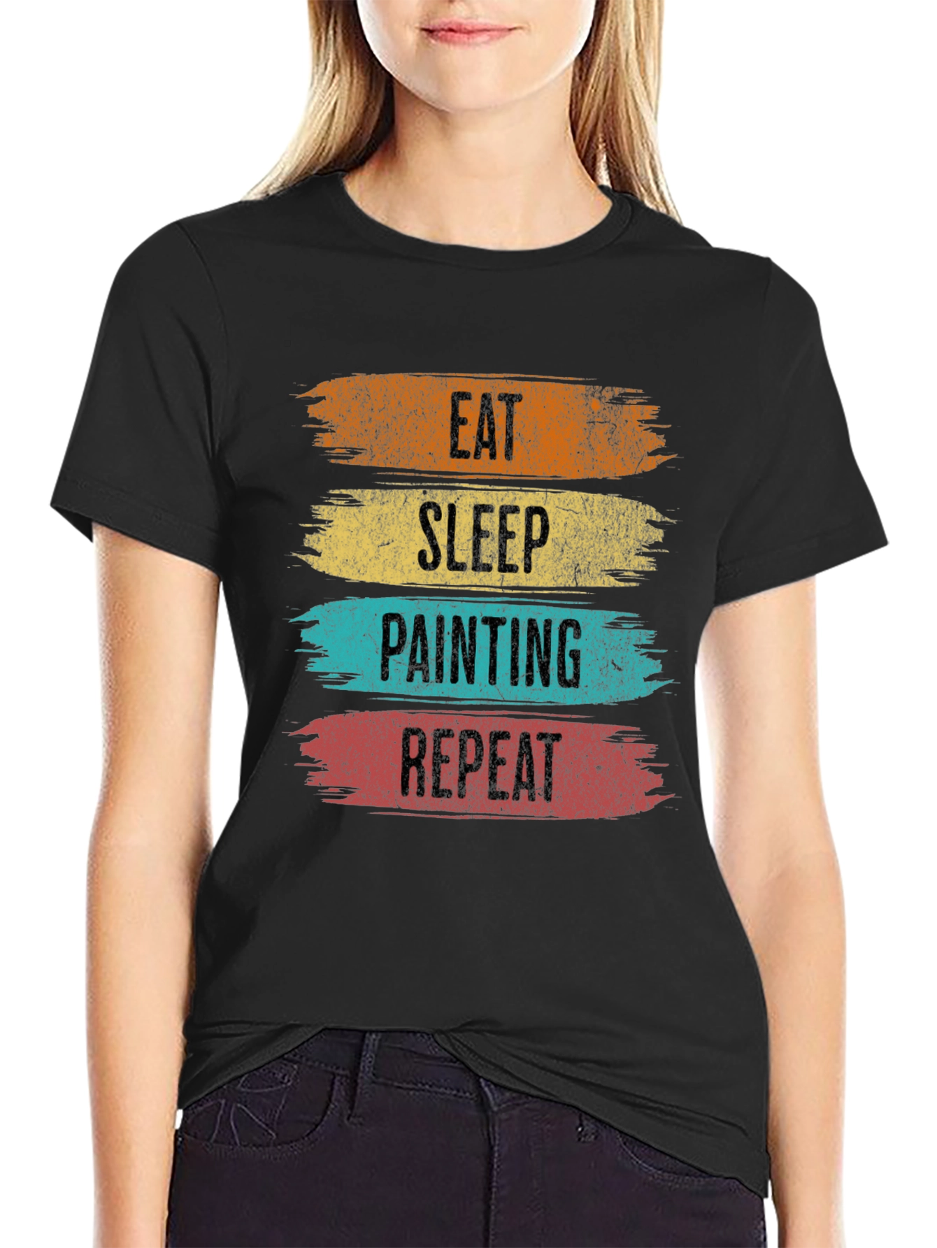 Eat Sleep Painting Repeat T-Shirt - Painters Gift