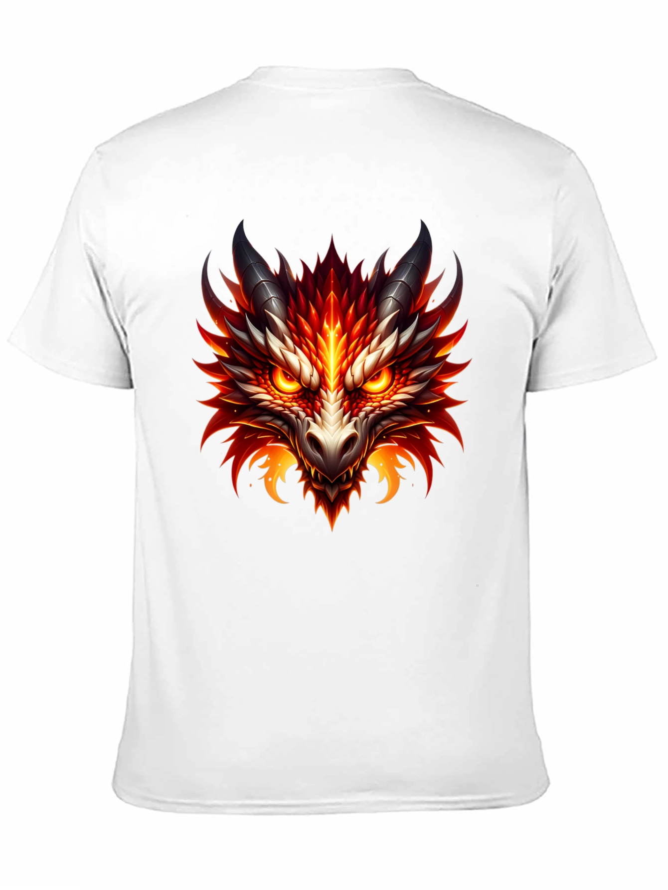 Fiery Dragon Graphic Tee - Bold Fantasy Style